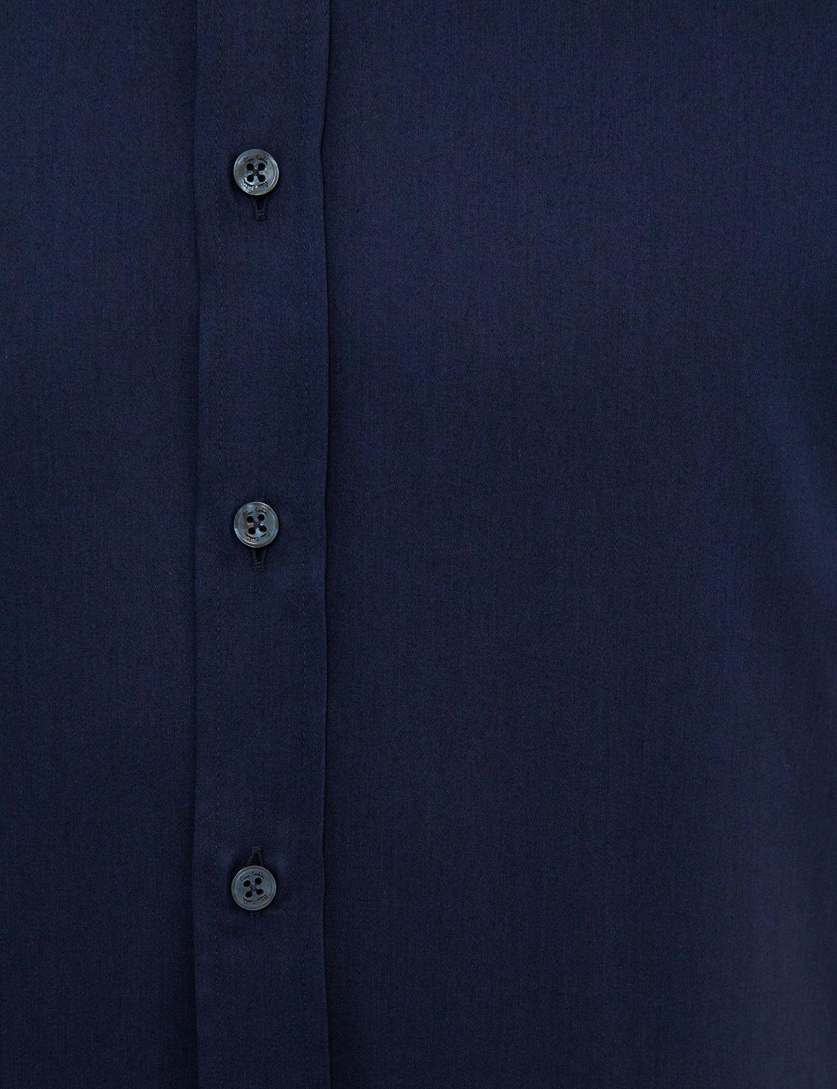 Lacivert Slim Fit Uzun Kollu Gömlek - 50223124040