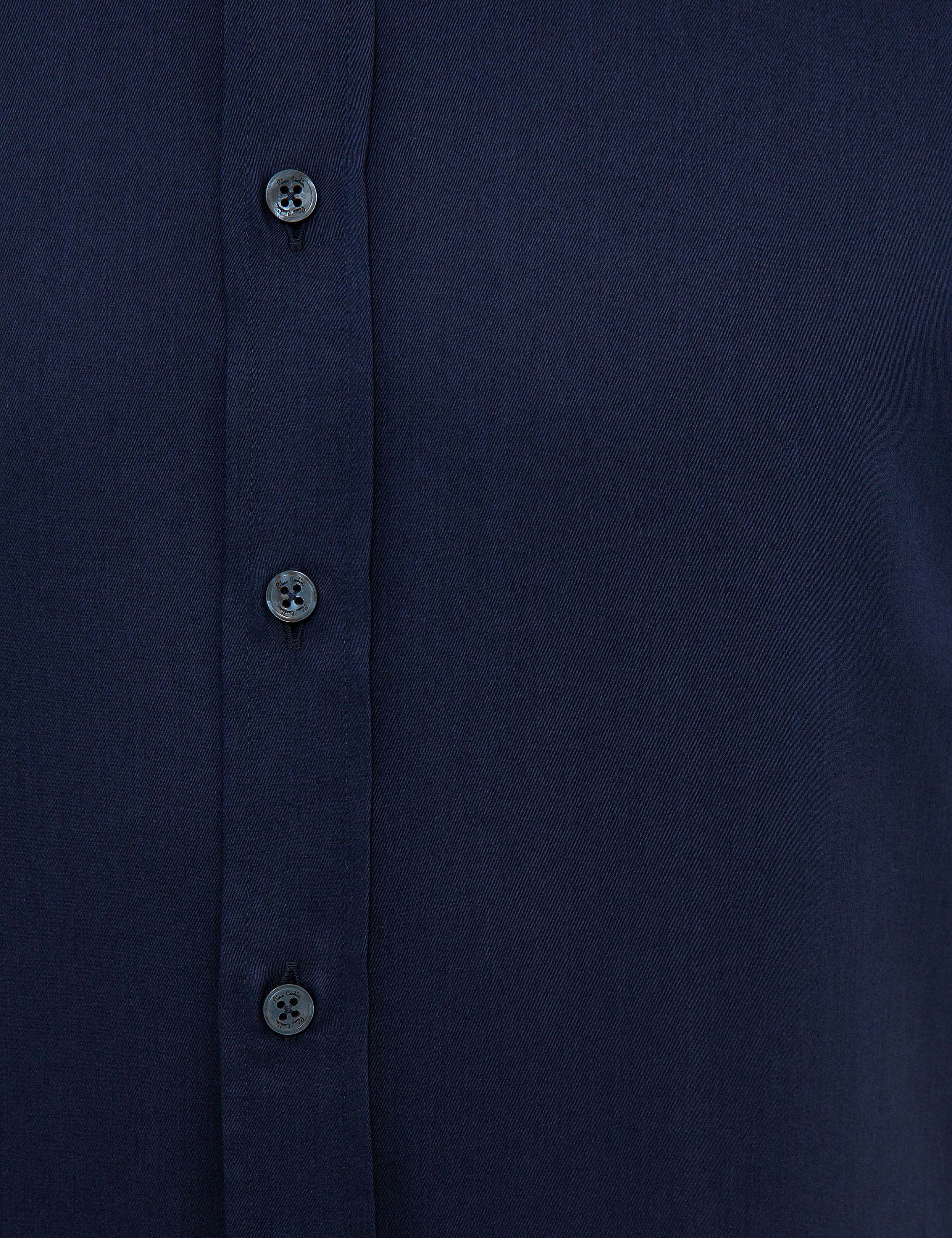 Lacivert Slim Fit Uzun Kollu Gömlek - Image 5