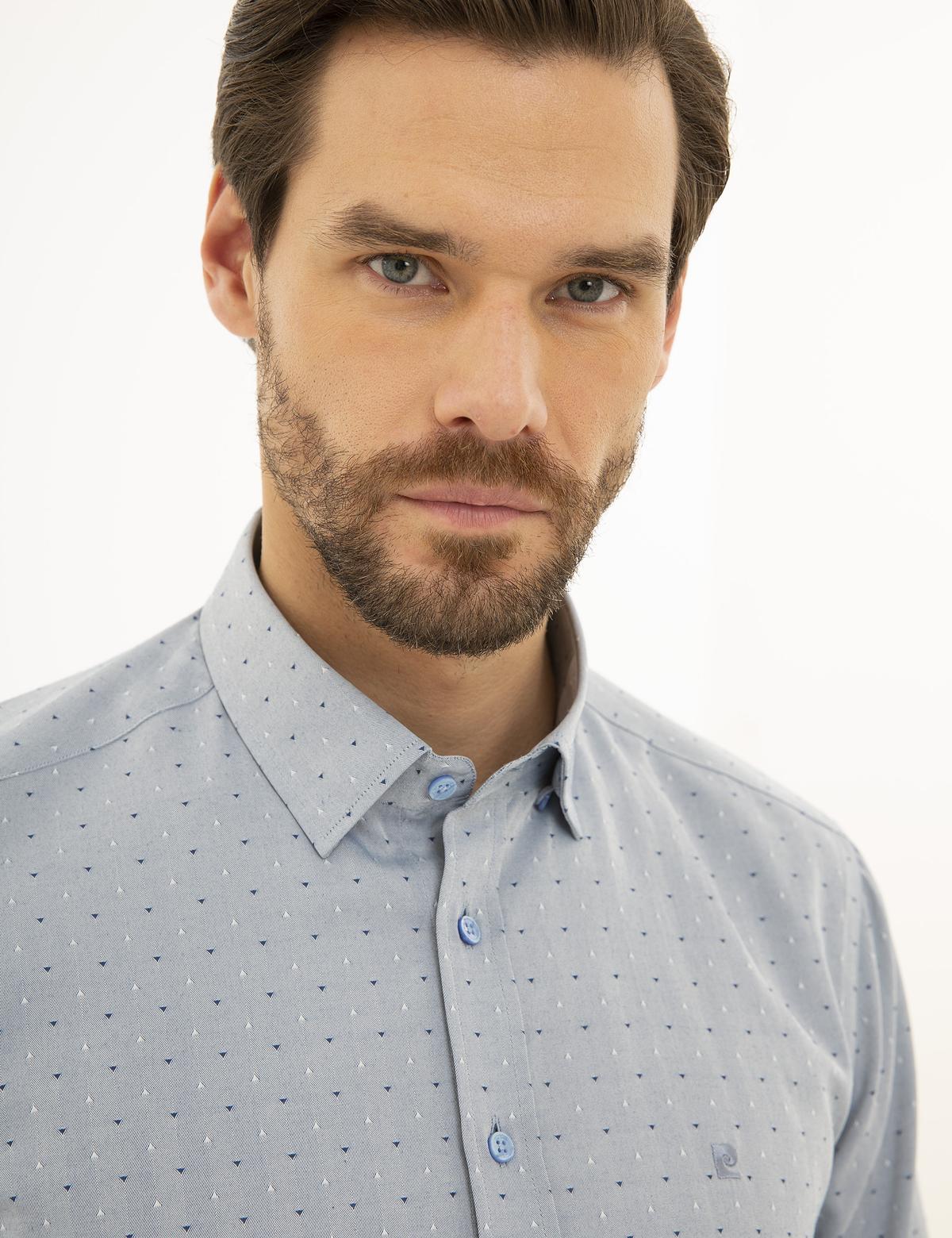 Slim Fit Mavi Gömlek - 50226771015