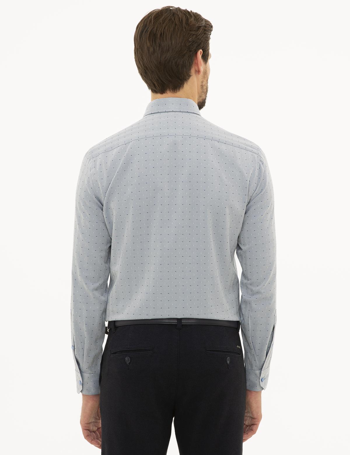 Slim Fit Mavi Gömlek - 50226771015