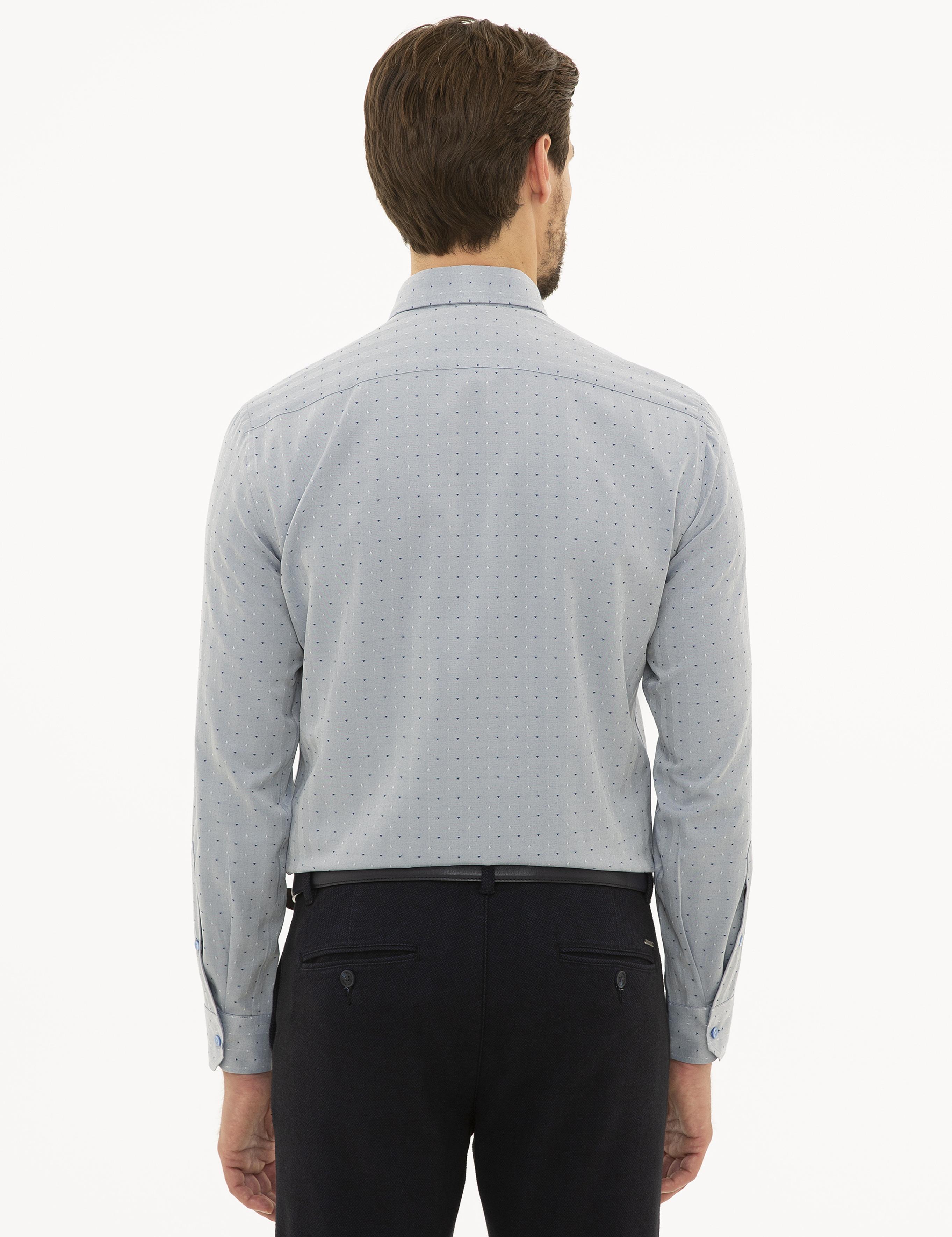 Slim Fit Mavi Gömlek