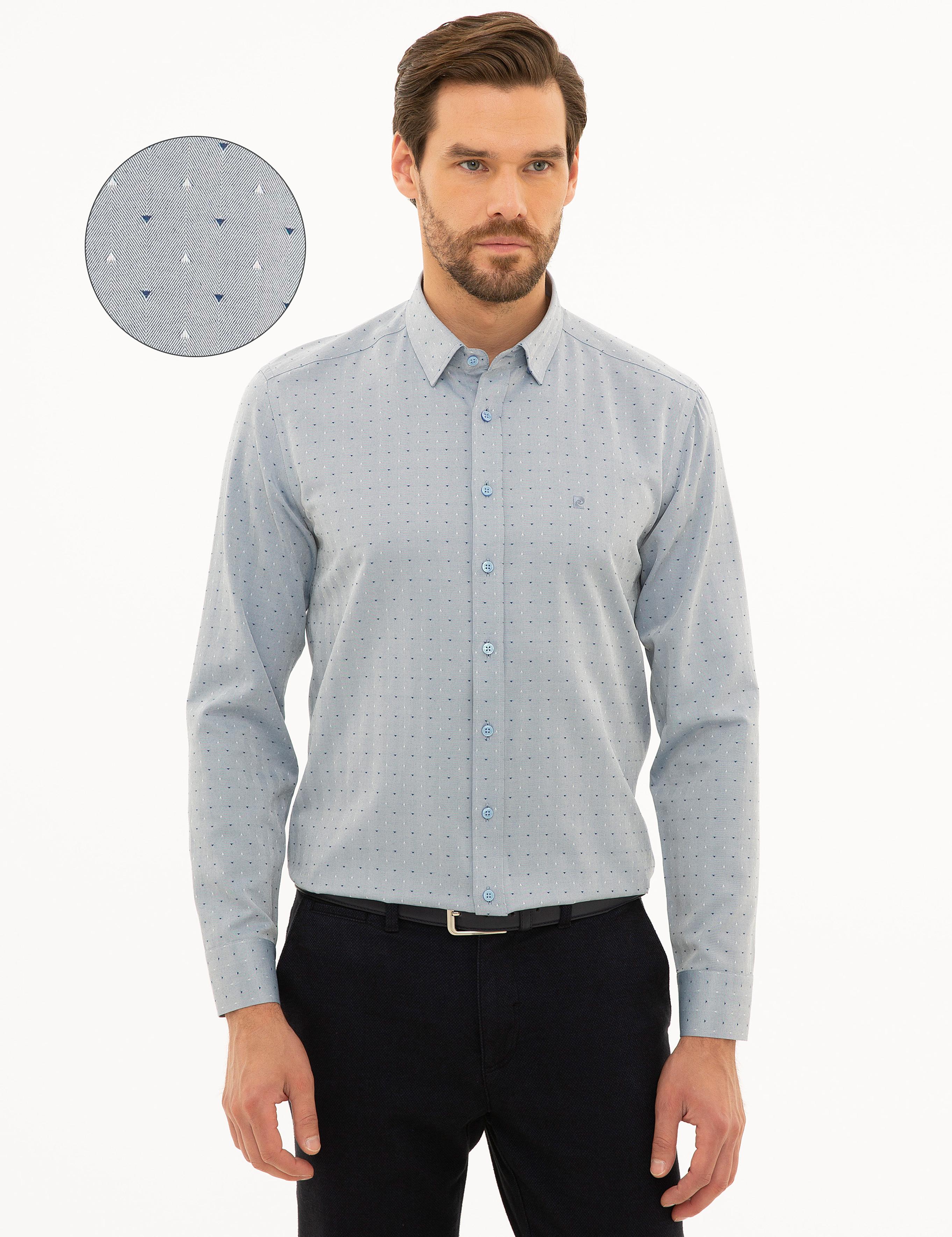 Slim Fit Mavi Gömlek