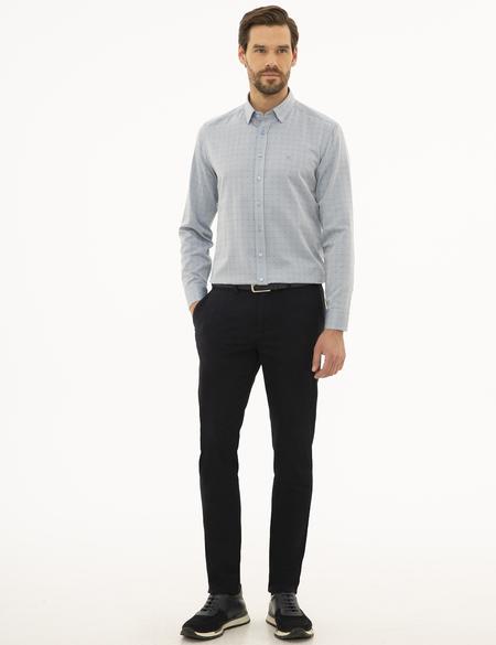 Slim Fit Mavi Gömlek - 50226771015
