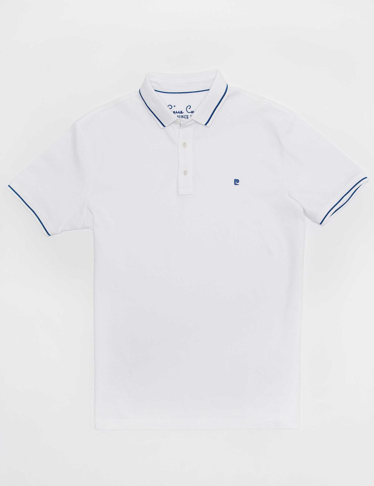 Beyaz Slim Fit Polo Yaka T-Shirt - 50168820008