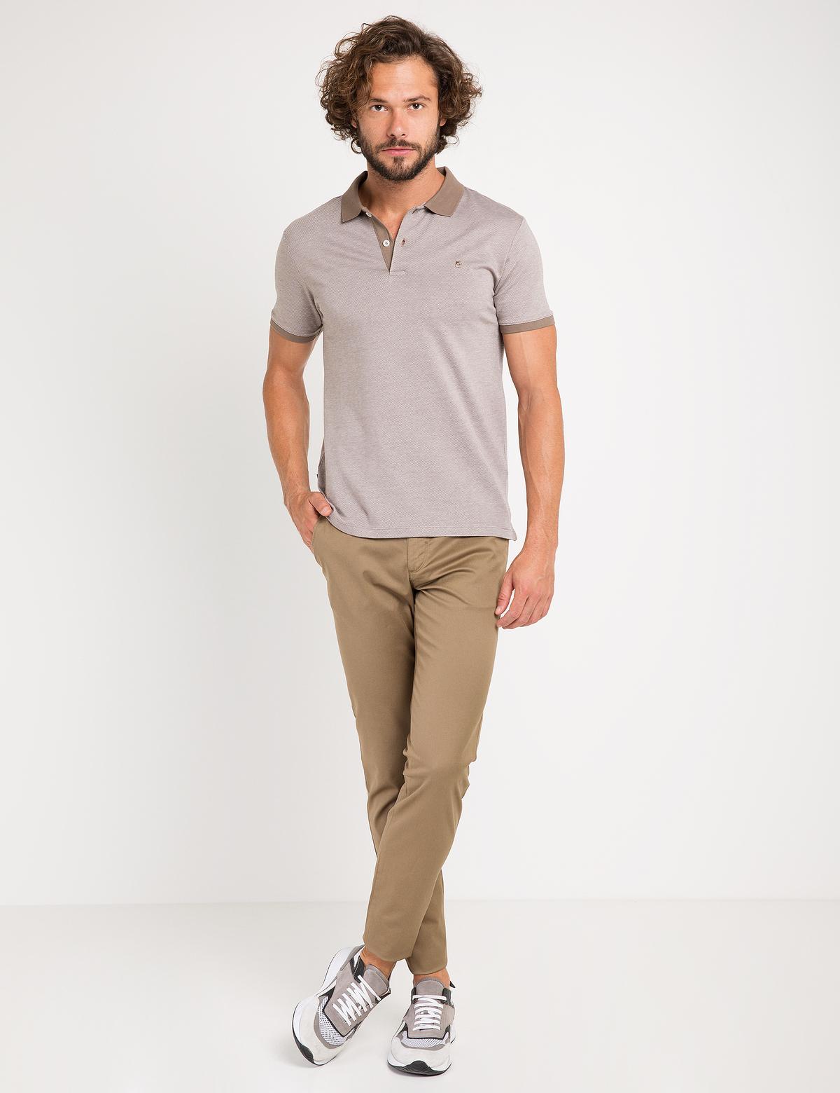 Kahverengi Slim Fit Chino Pantolon