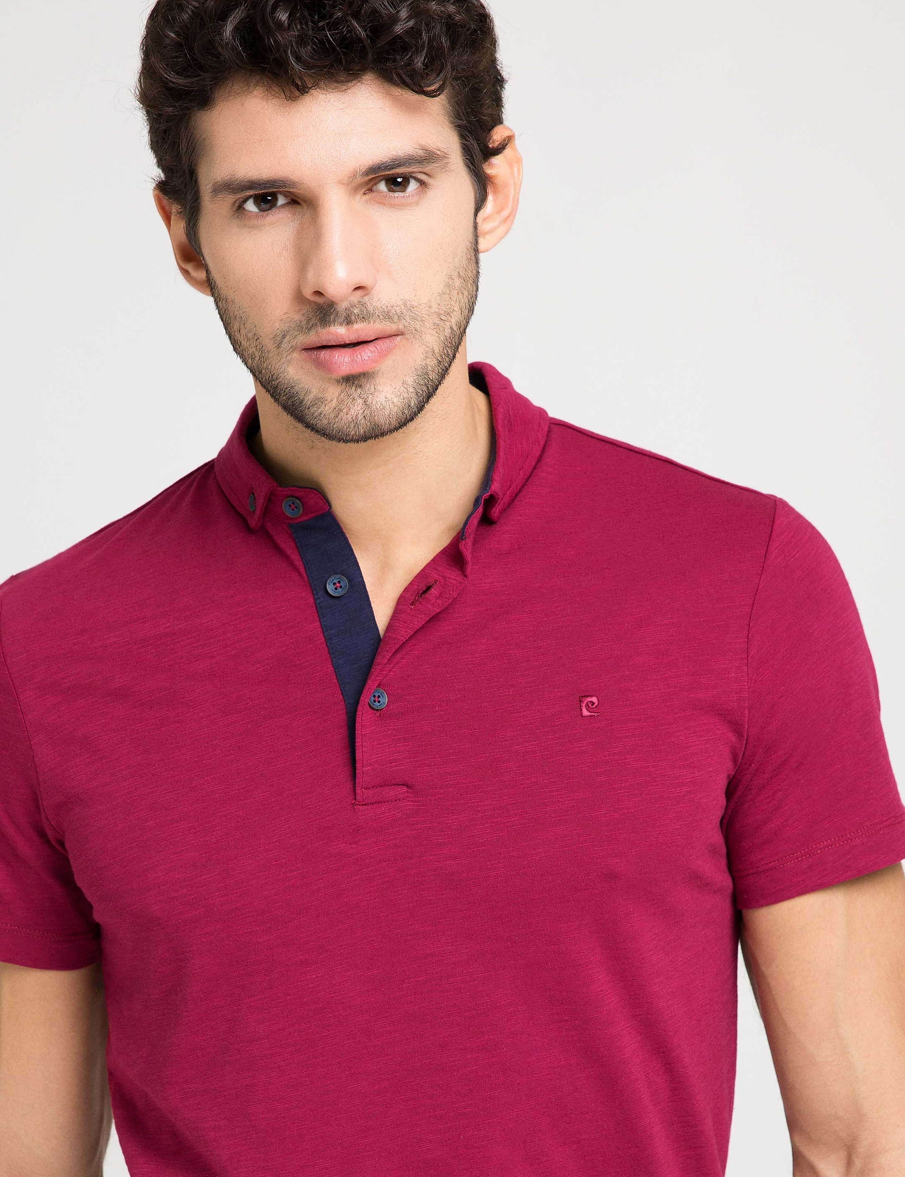 Fuşya Slim Fit Tişört