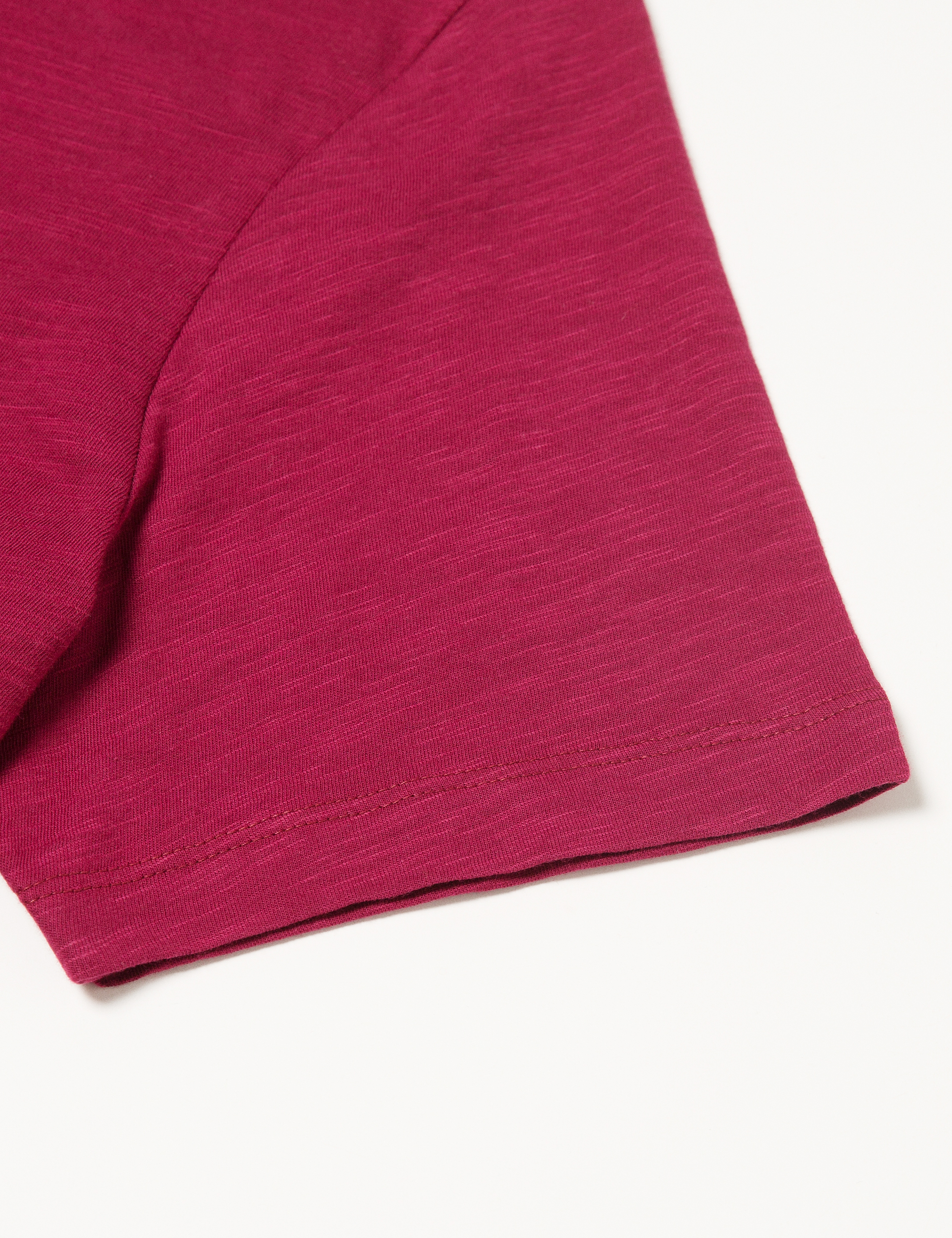 Fuşya Slim Fit Tişört