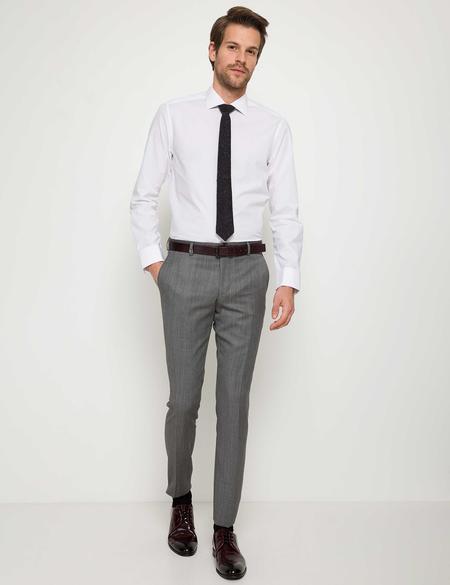 Gri Slim Fit Klasik Pantolon - 50191535002