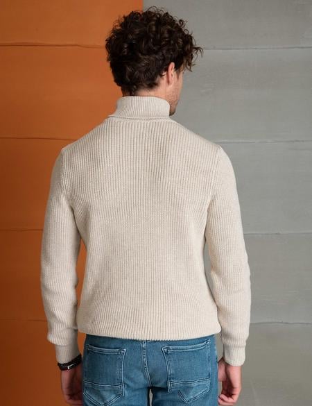 Bej Slim Fit Kazak - 50193385077