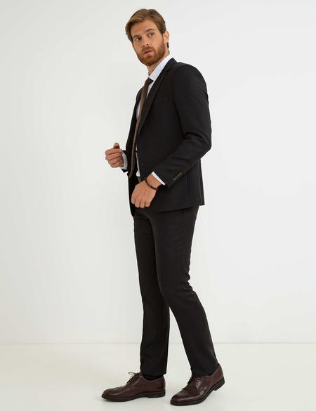 Kahverengi Slim Fit Takım Elbise - 50194022038