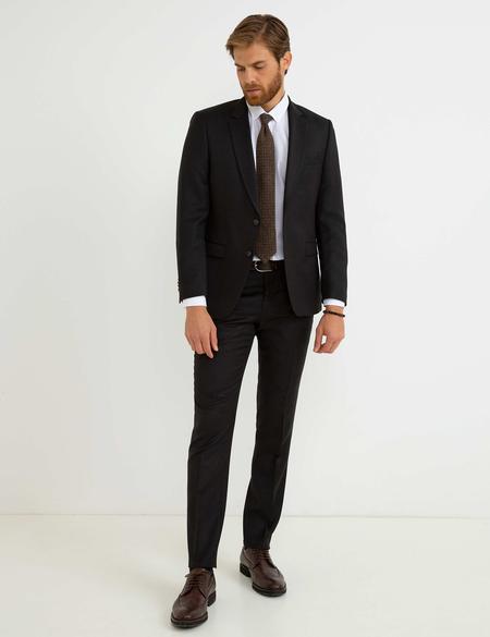Kahverengi Slim Fit Takım Elbise - 50194022038