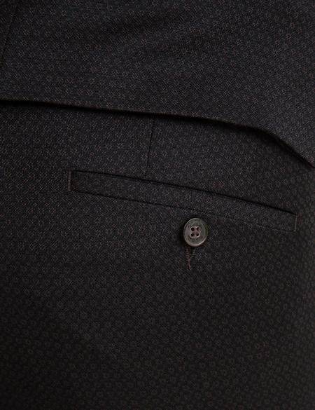 Kahverengi Slim Fit Takım Elbise - 50194022038