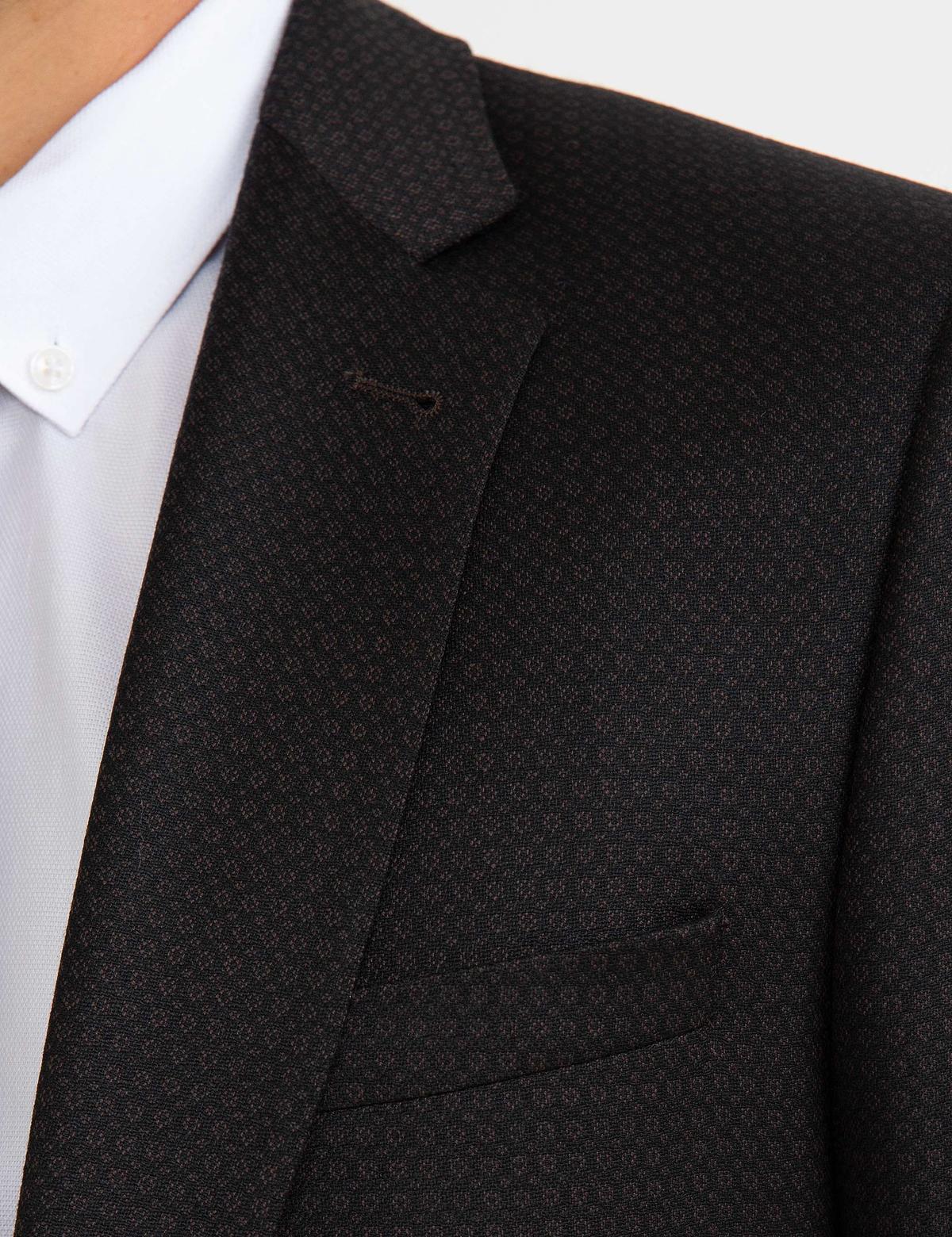 Kahverengi Slim Fit Takım Elbise - 50194022038