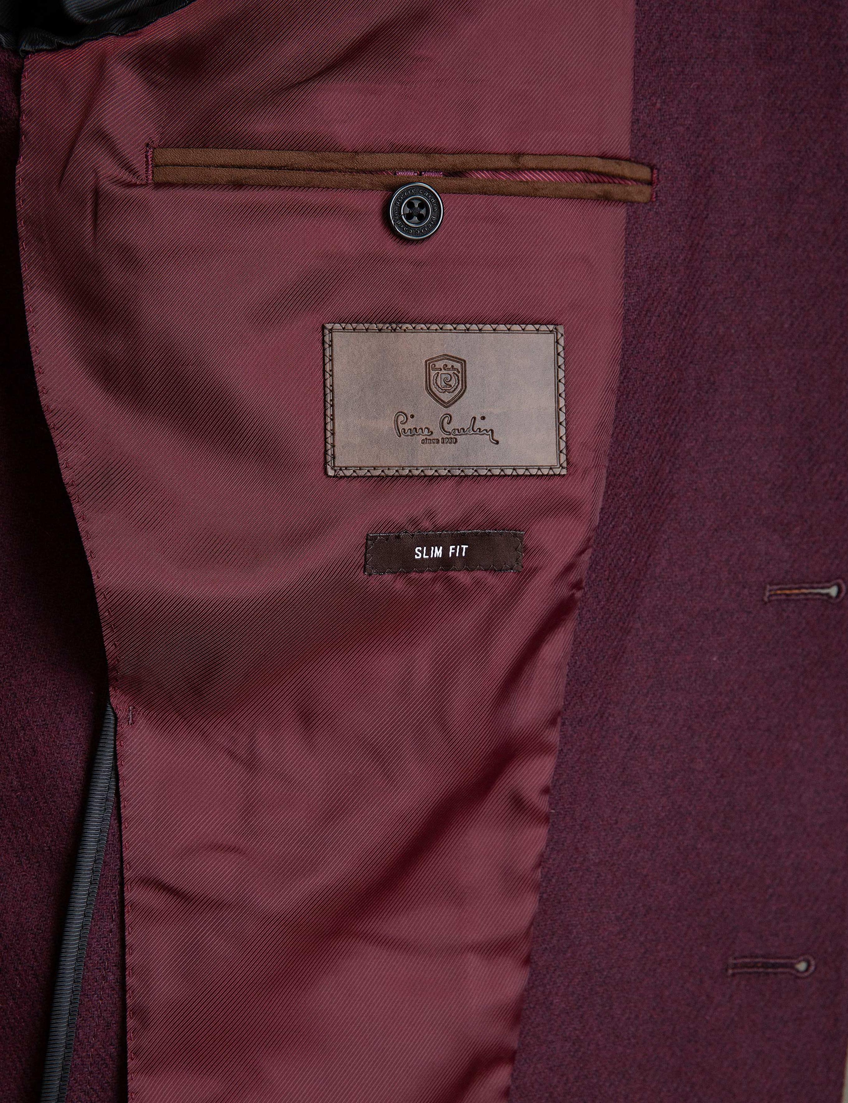 Bordo Slim Fit Ceket