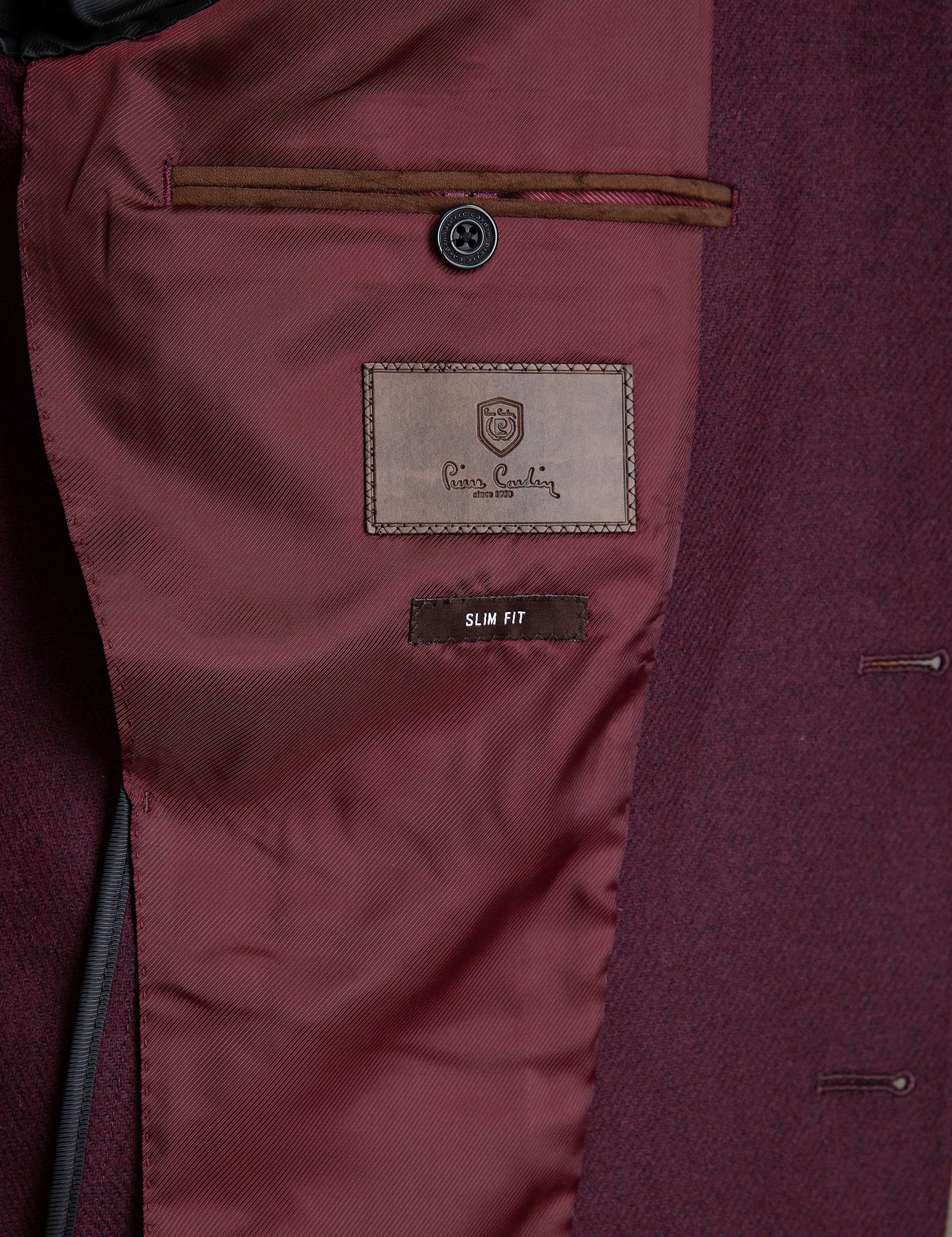 Bordo Slim Fit Ceket - Image 6