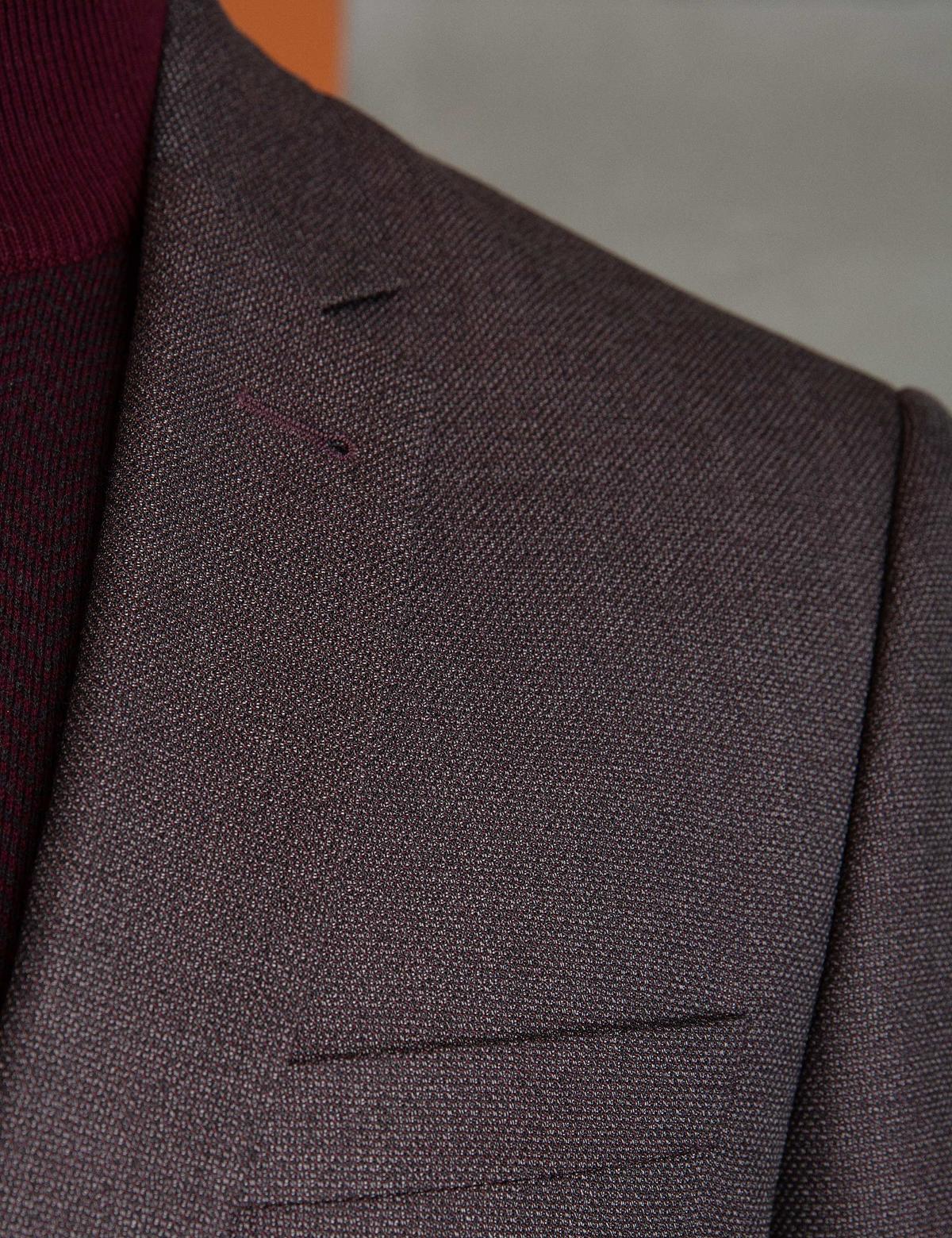 Bordo Slim Fit Takım Elbise - 50201561071