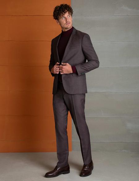 Bordo Slim Fit Takım Elbise - 50201561071