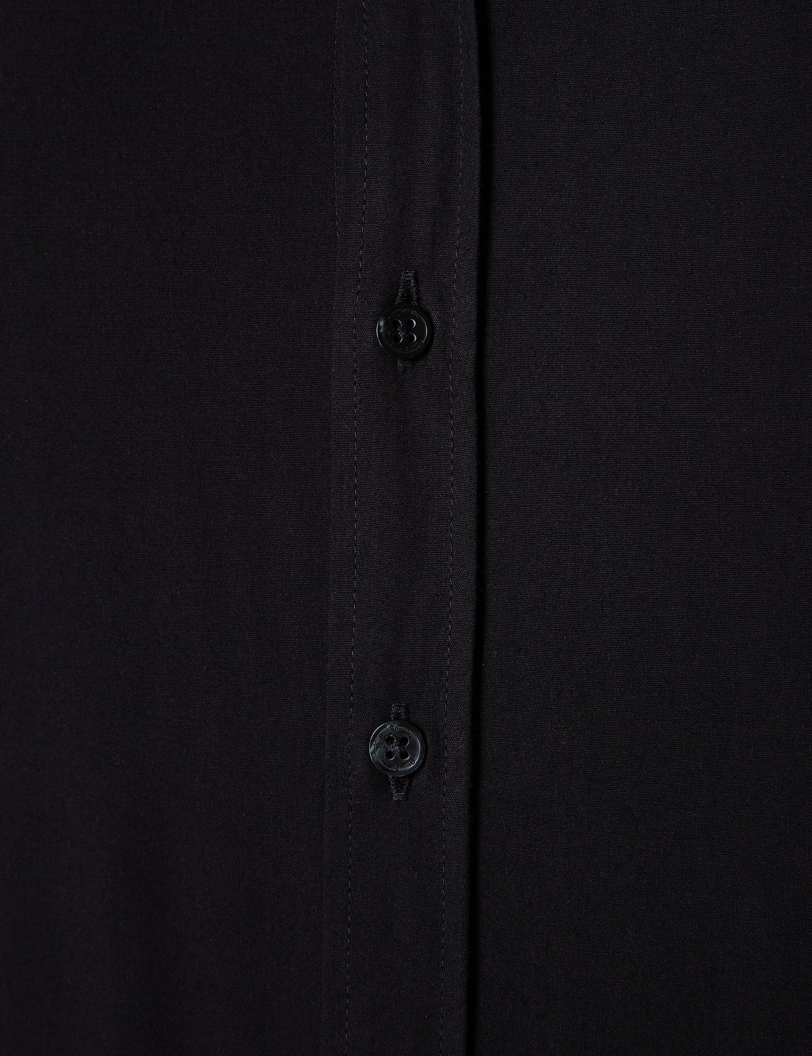 Siyah Slim Fit Uzun Kollu Basic Gömlek