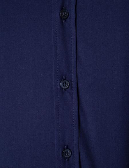 Lacivert Slim Fit Uzun Kollu Basic Gömlek - 50204593032