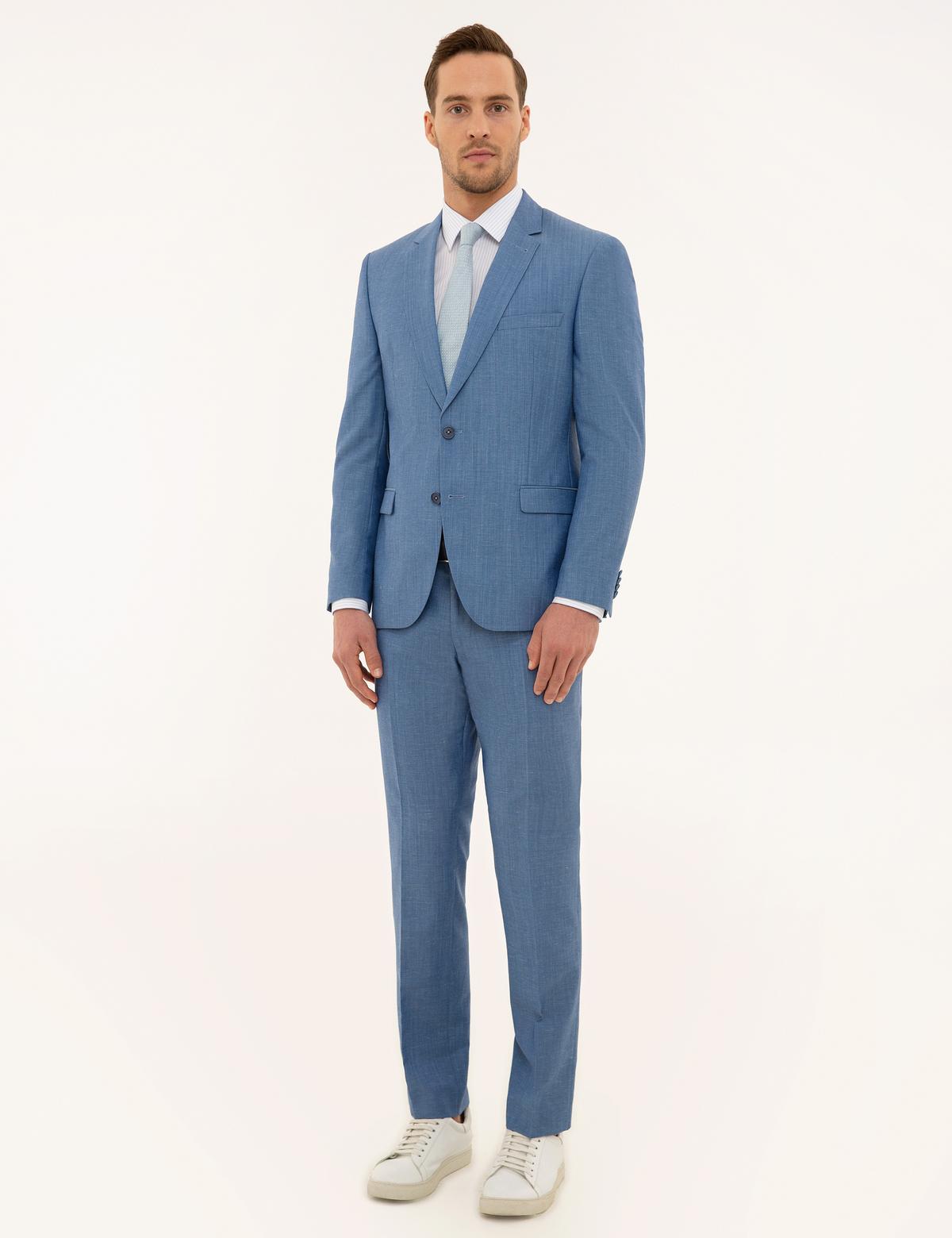 Koyu Mavi Slim Fit Takım Elbise - 50208813011