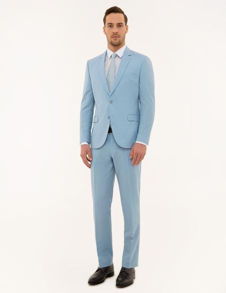 Açık Mavi Slim Fit Takım Elbise - 50208813041