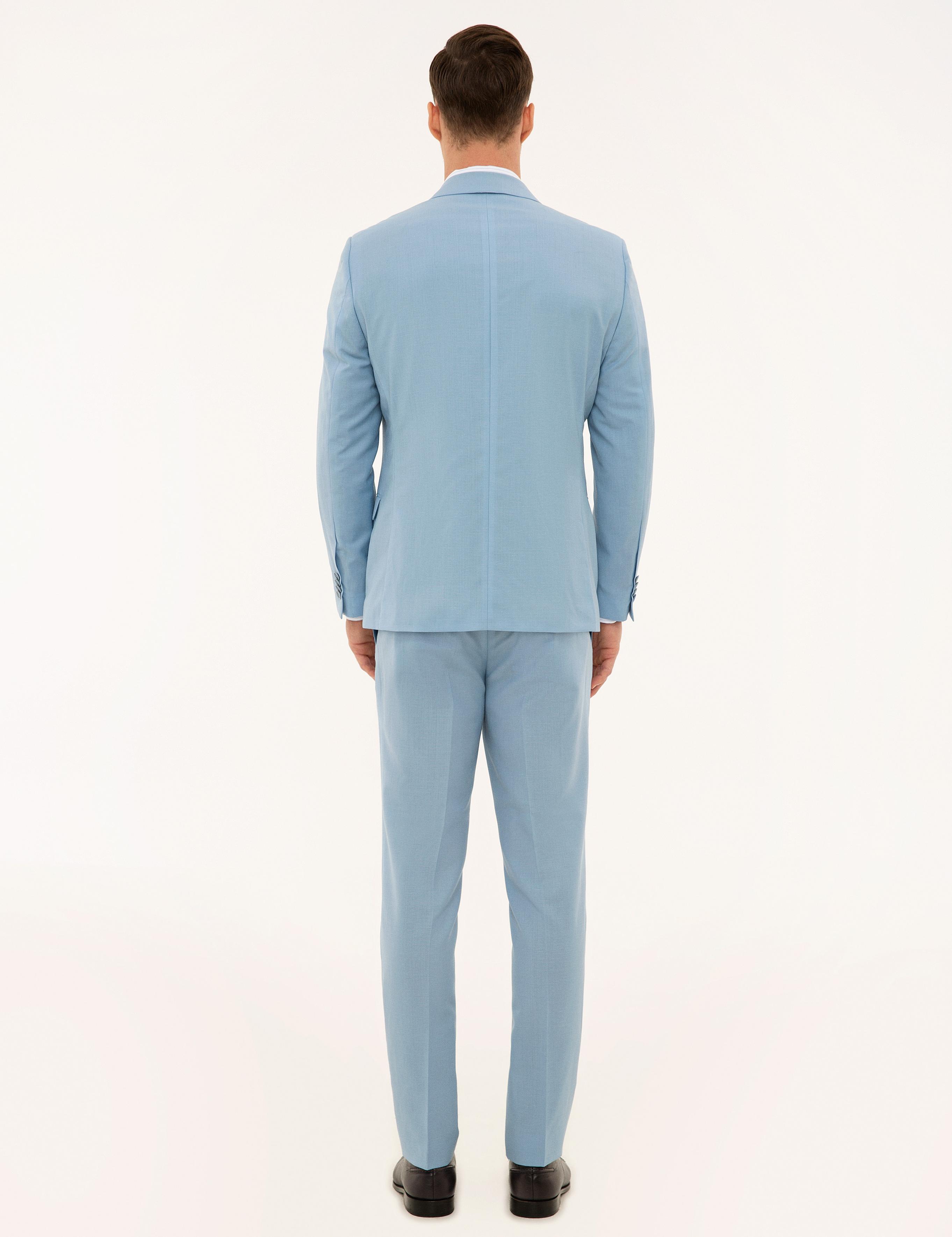 Açık Mavi Slim Fit Takım Elbise