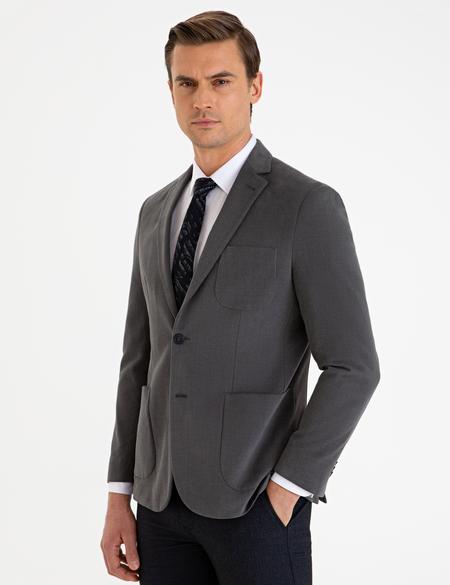 Antrasit Slim Fit Ceket - 50225501017