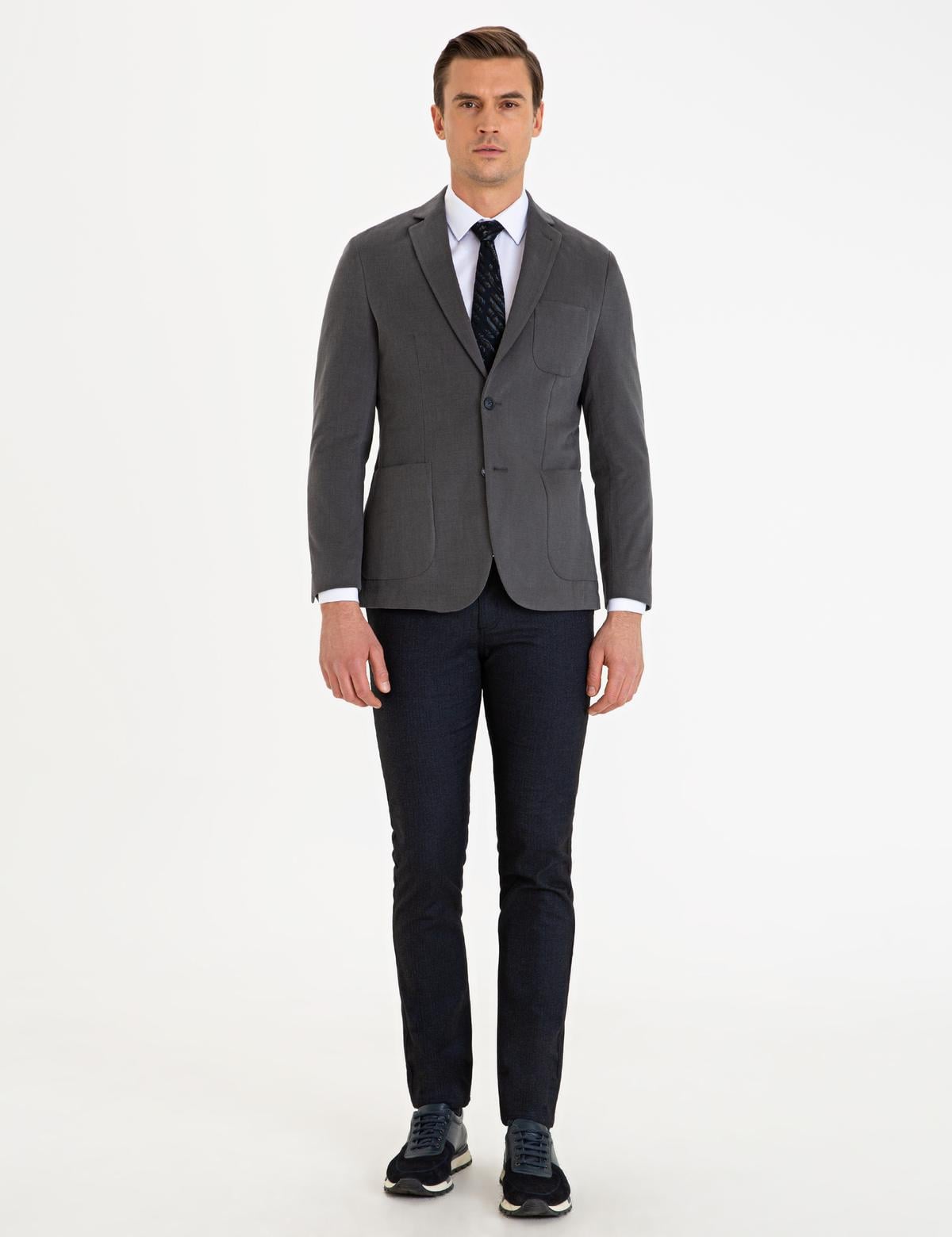 Antrasit Slim Fit Ceket - 50225501017
