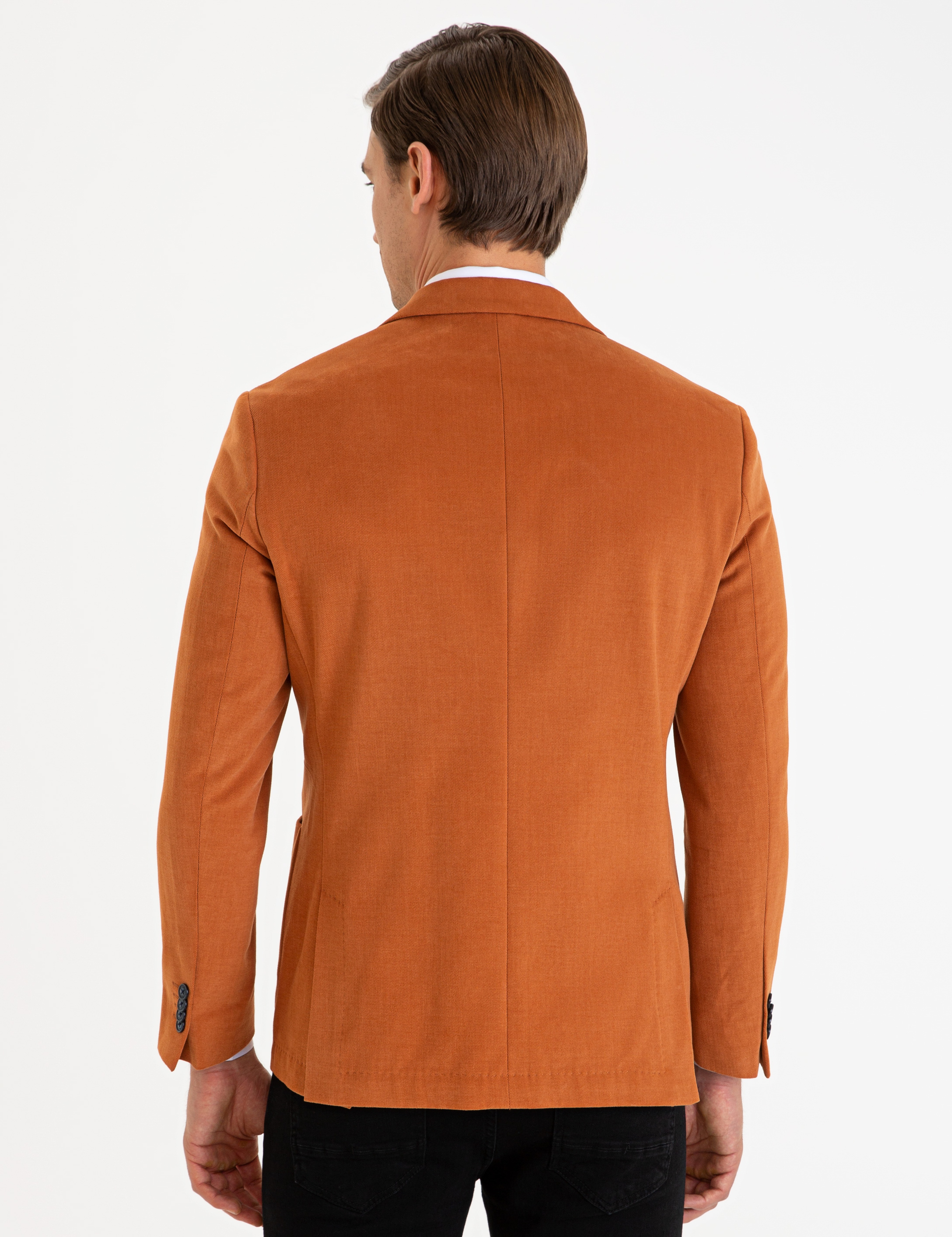 Camel Slim Fit Ceket - Image 4