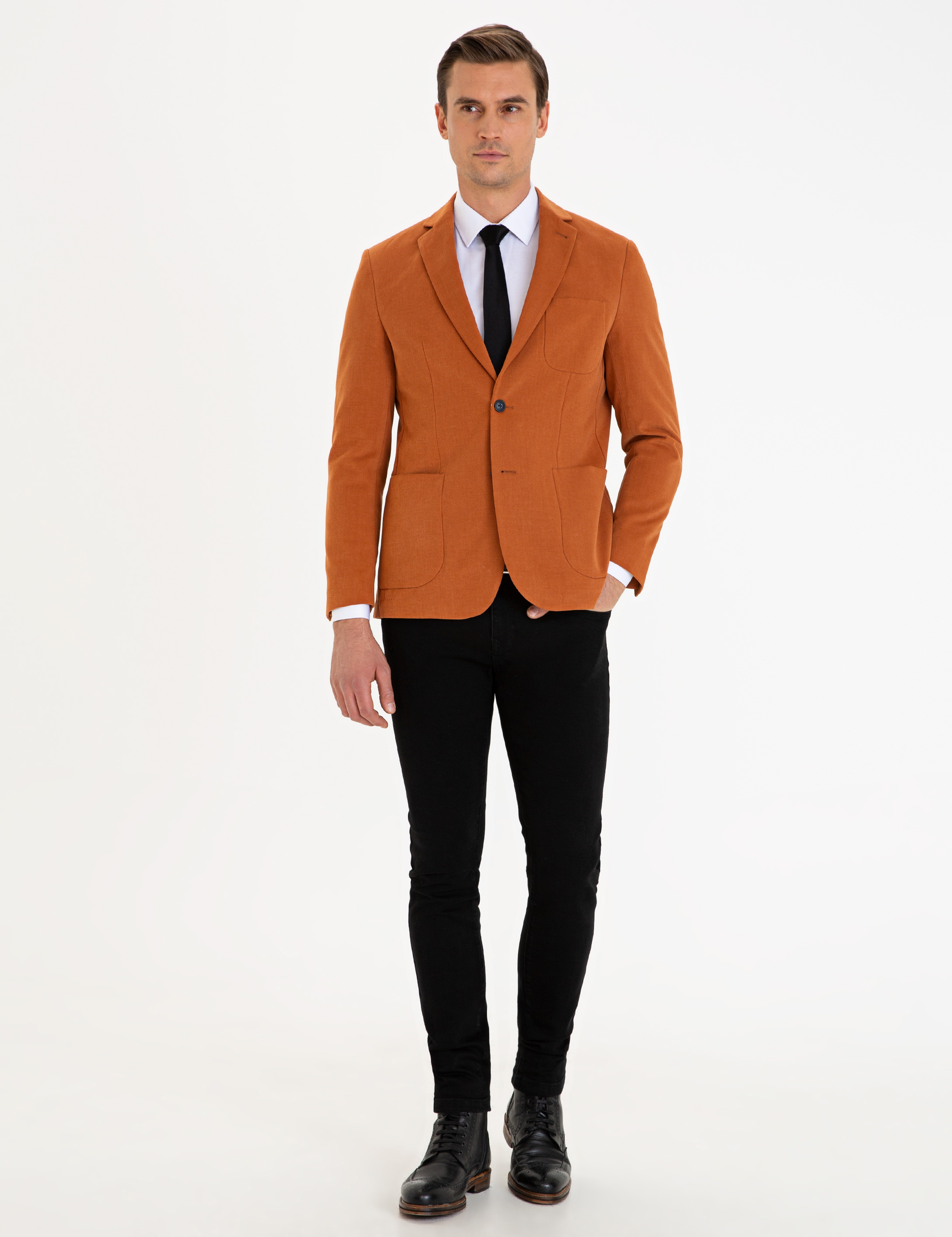 Camel Slim Fit Ceket - Image 5