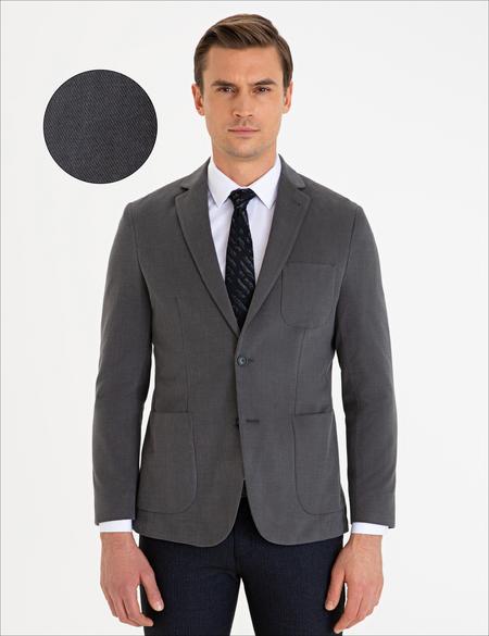 Antrasit Slim Fit Ceket - 50225501017