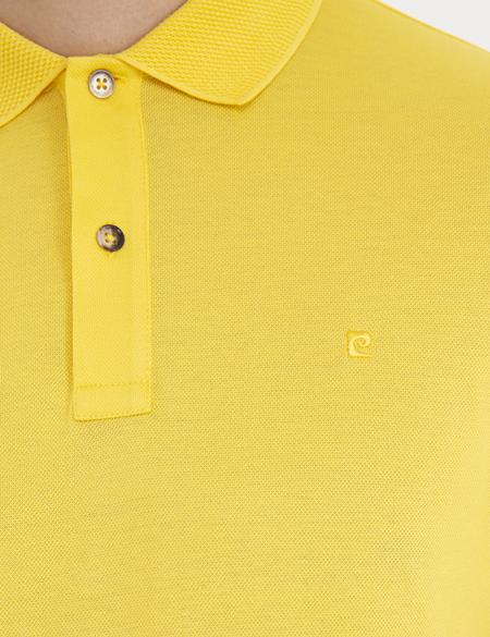 Sarı Slim Fit Basic Tişört - 50232388161