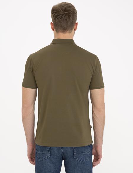 Açık Haki Slim Fit Basic Tişört - 50232388037