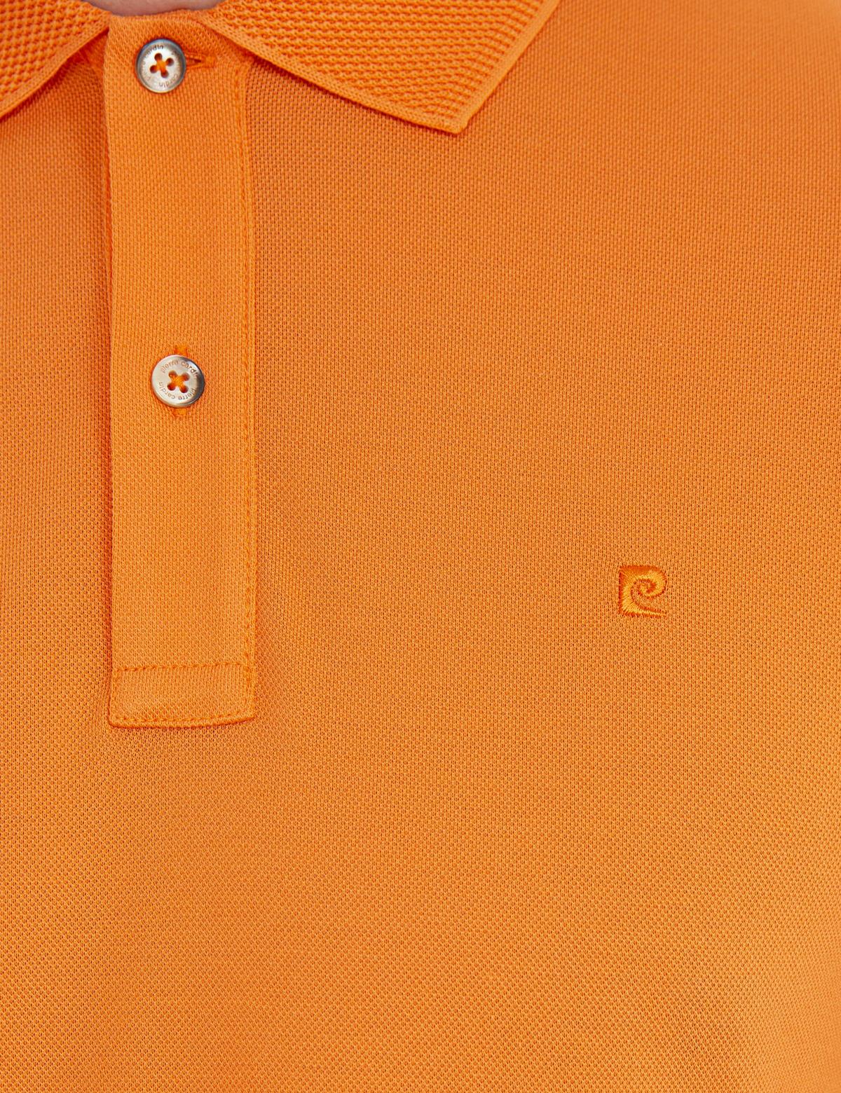 Turuncu Slim Fit Polo Yaka Basic T-Shirt - 50232388183