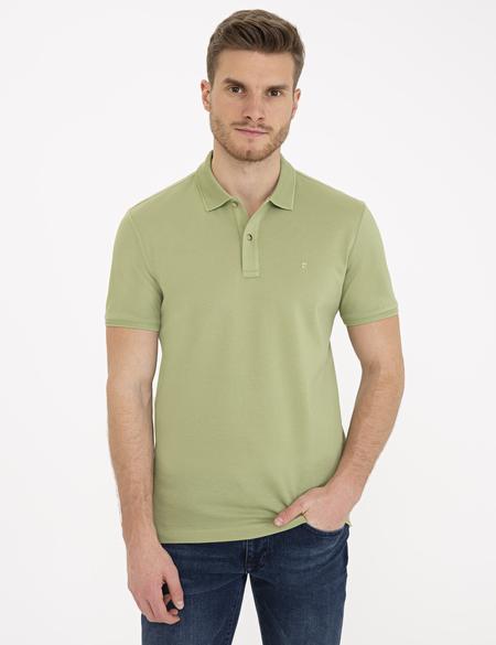 Açık Yeşil Slim Fit Basic Tişört - 50232388198