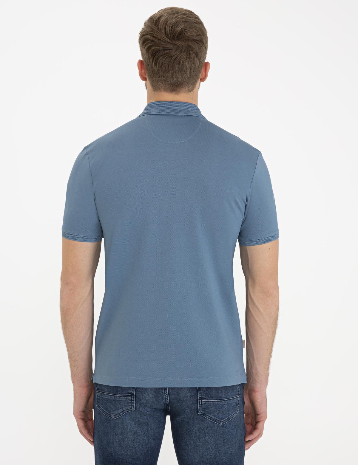 Koyu Mint Yeşili Slim Fit Basic Polo Yaka T-Shirt - 50232388201