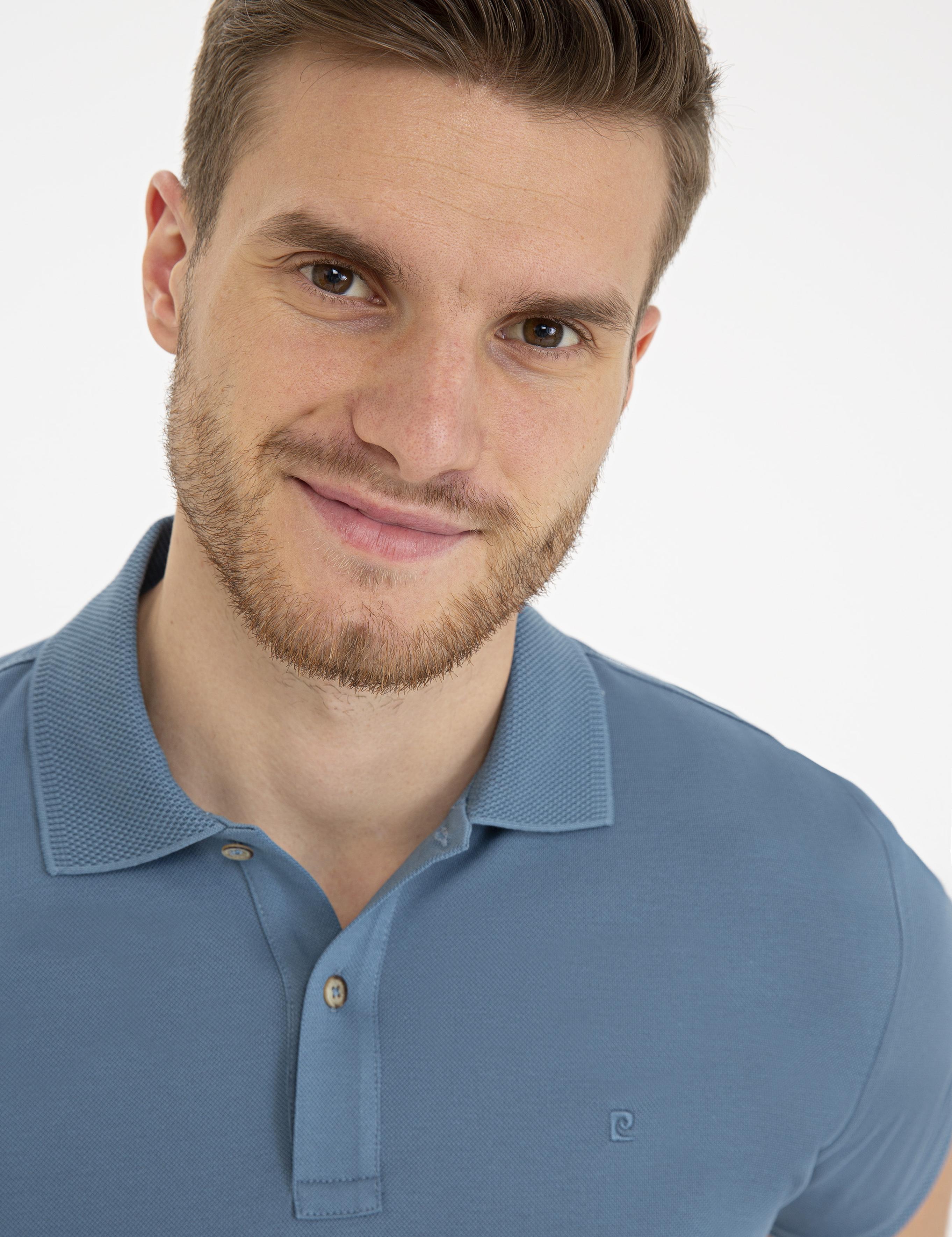 Koyu Mint Yeşili Slim Fit Basic Polo Yaka T-Shirt