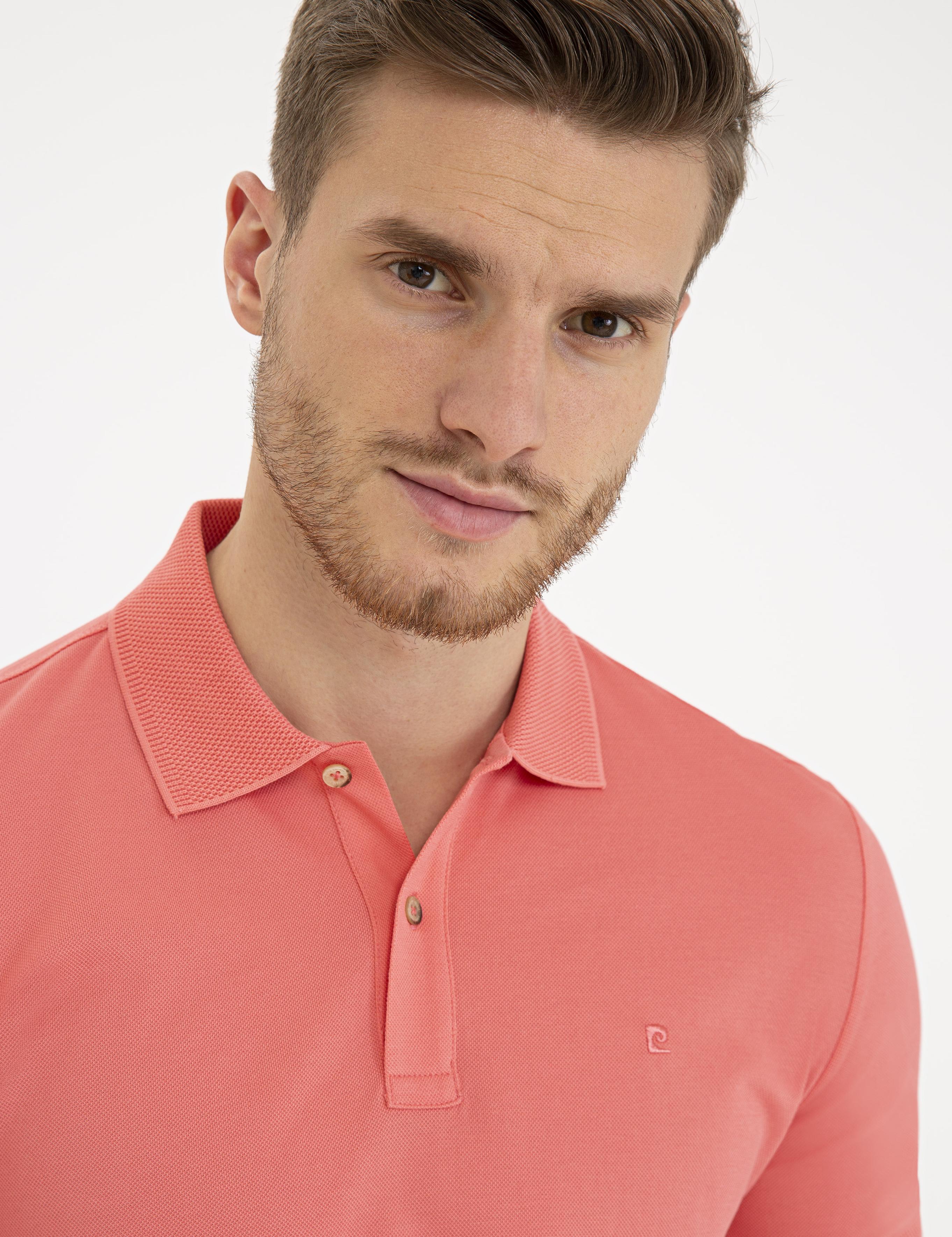 Pembe Slim Fit Basic Polo Yaka T-Shirt