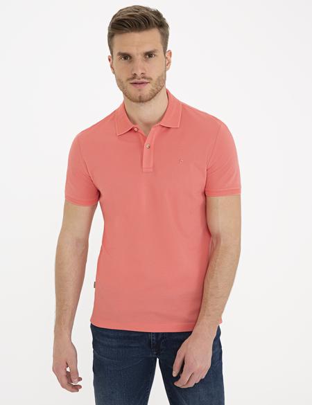 Pembe Slim Fit Basic Polo Yaka T-Shirt - 50232388213
