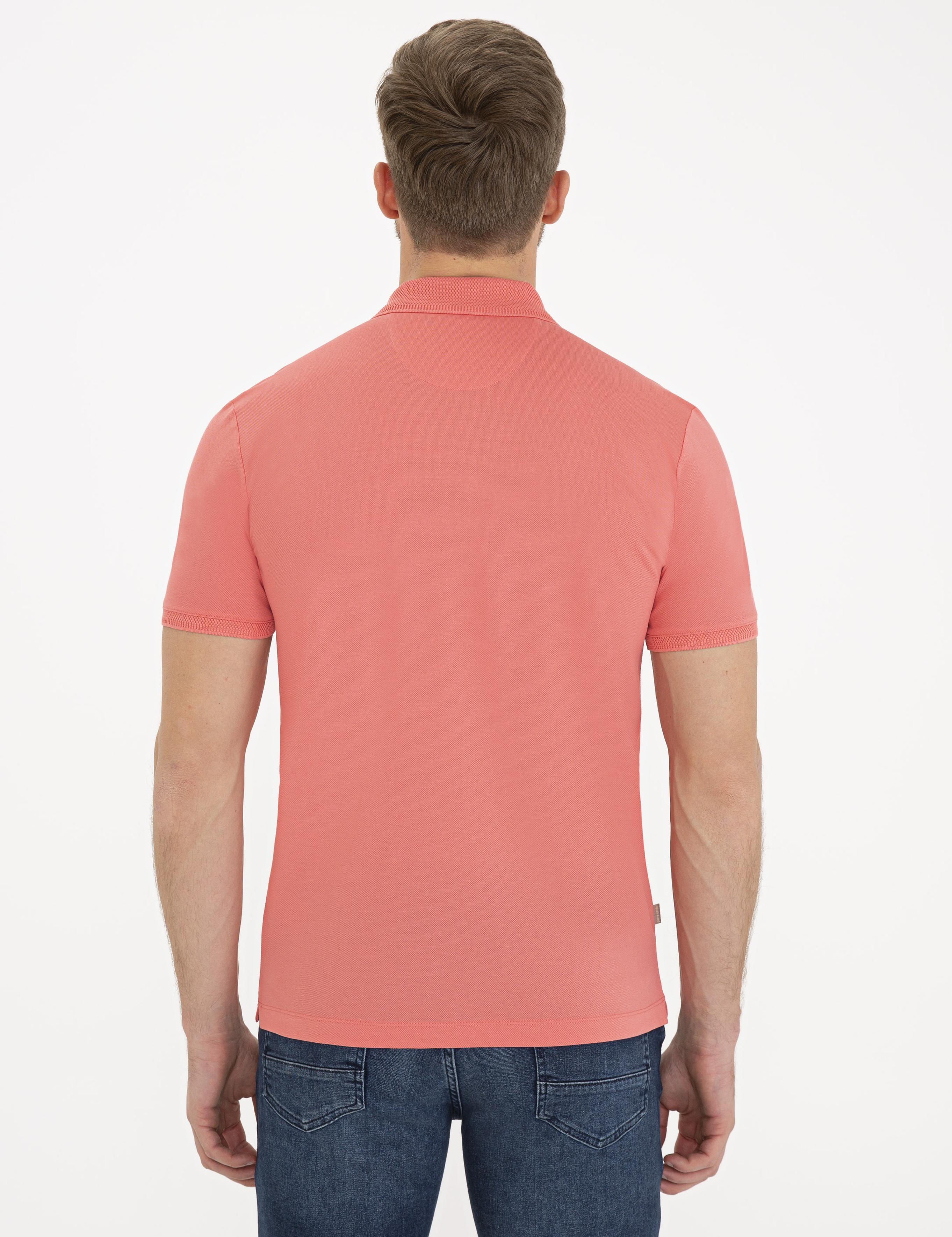 Pembe Slim Fit Basic Polo Yaka T-Shirt