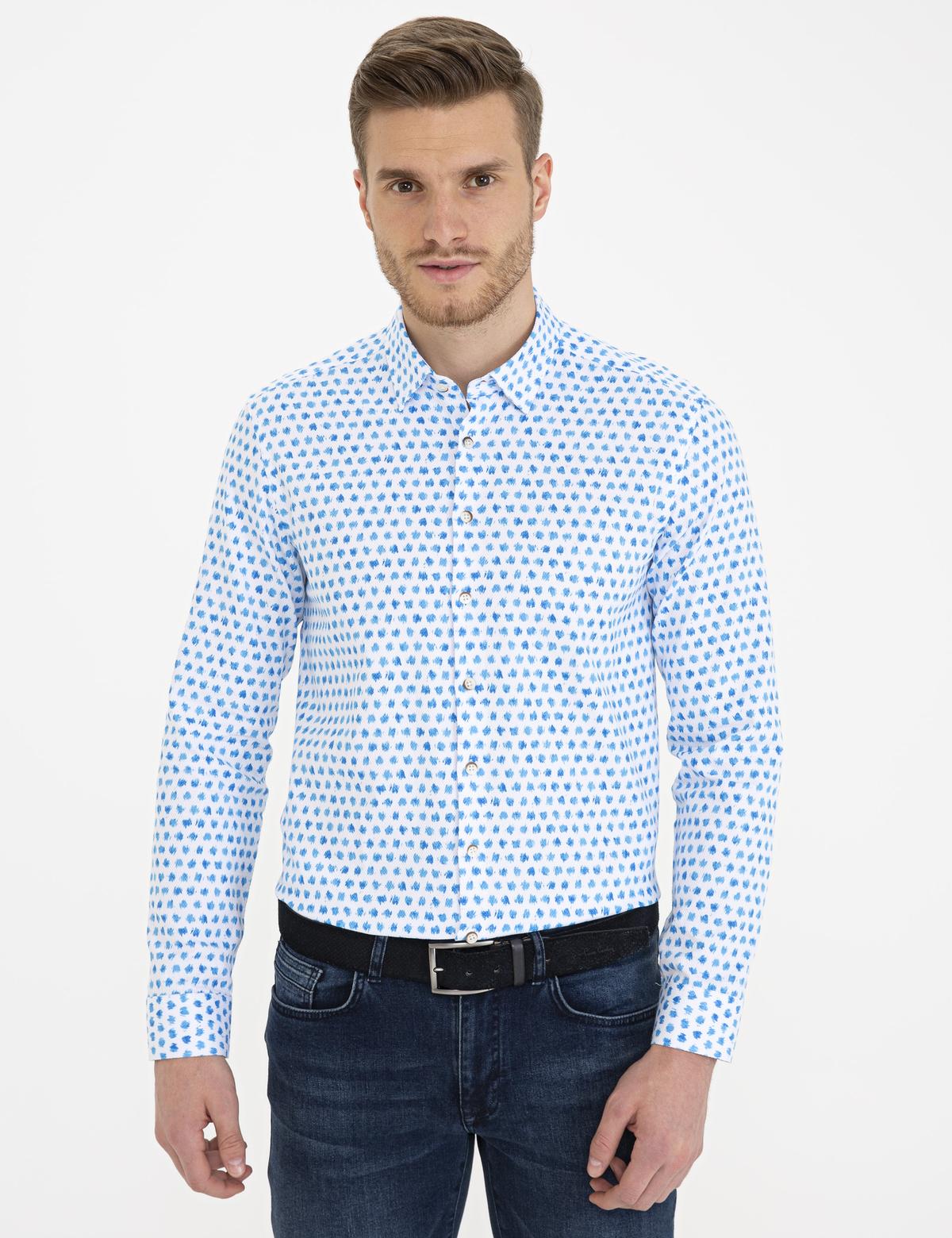 Saks Slim Fit Uzun Kollu Gömlek