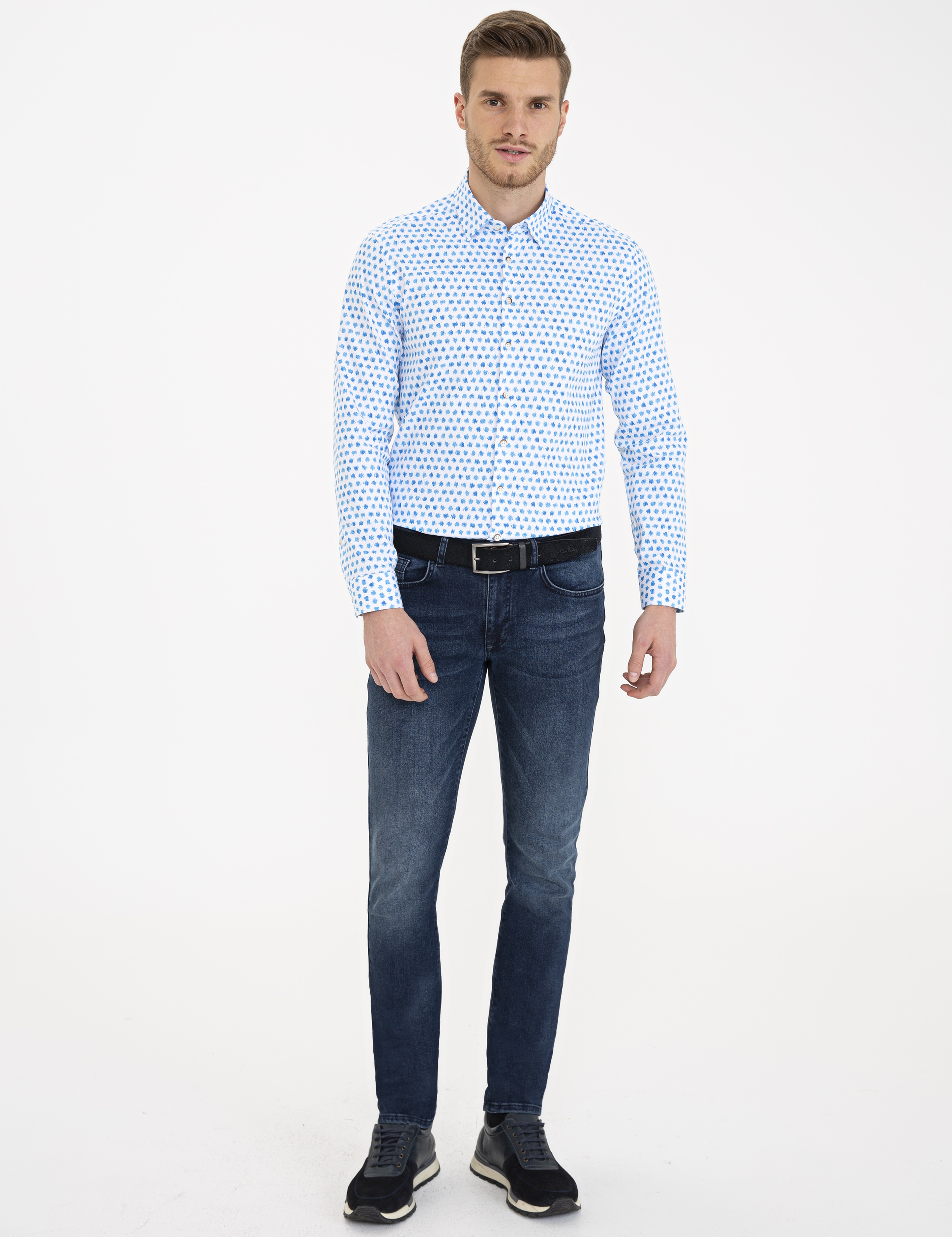 Saks Slim Fit Uzun Kollu Gömlek - Image 4