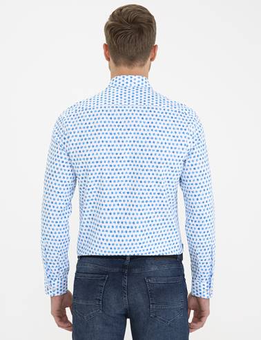 Saks Slim Fit Uzun Kollu Gömlek