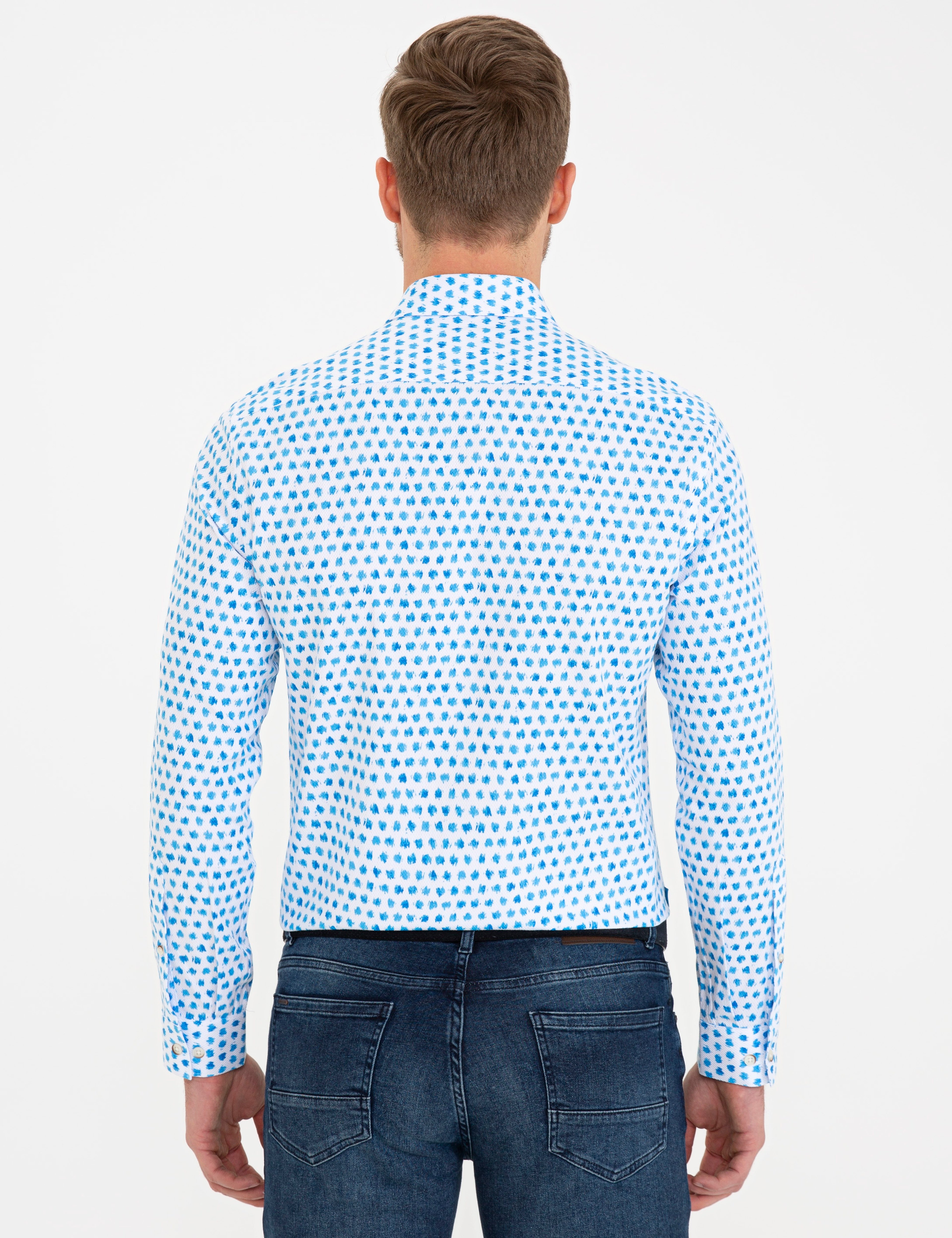 Saks Slim Fit Uzun Kollu Gömlek - Image 3