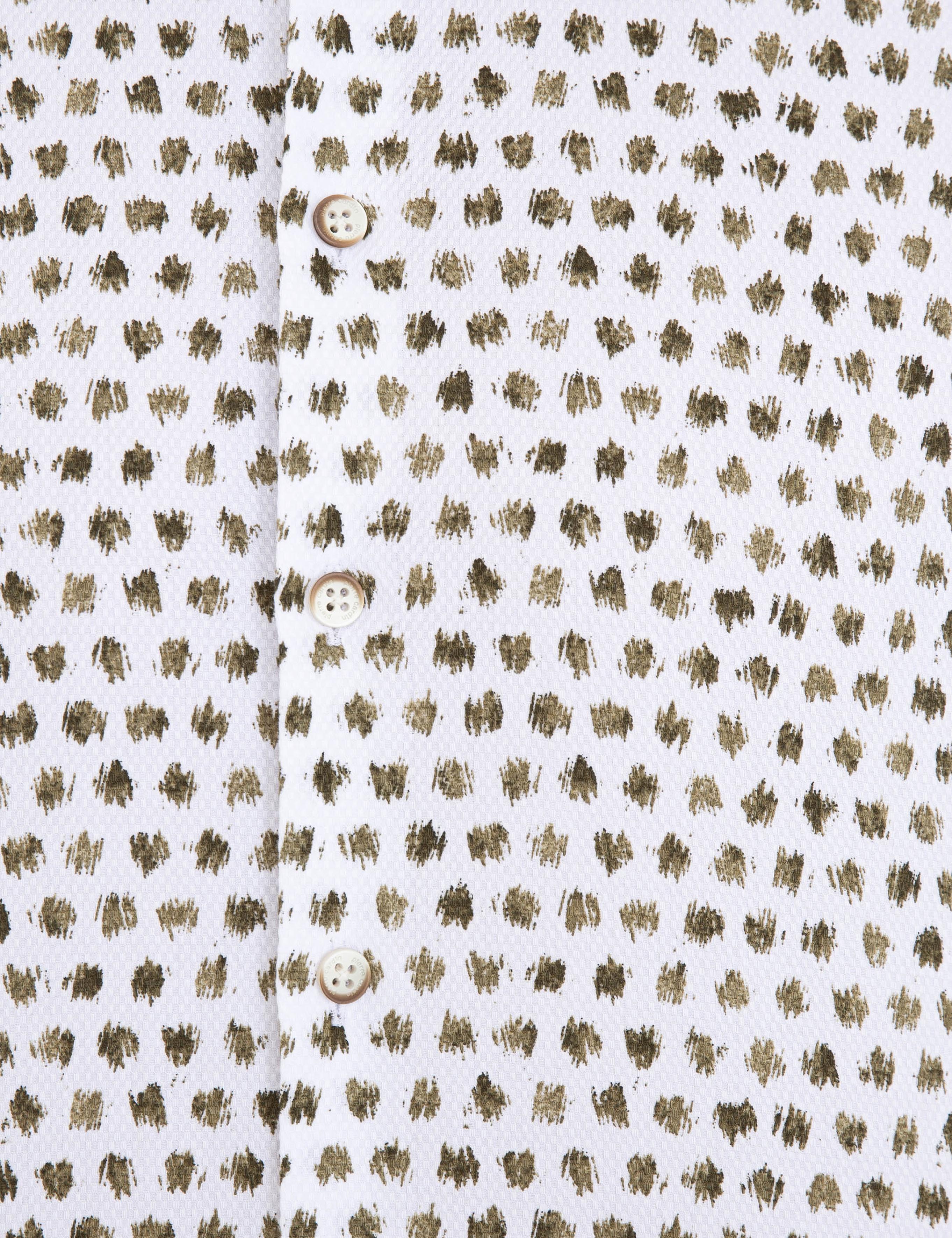 Haki Slim Fit Uzun Kollu Gömlek