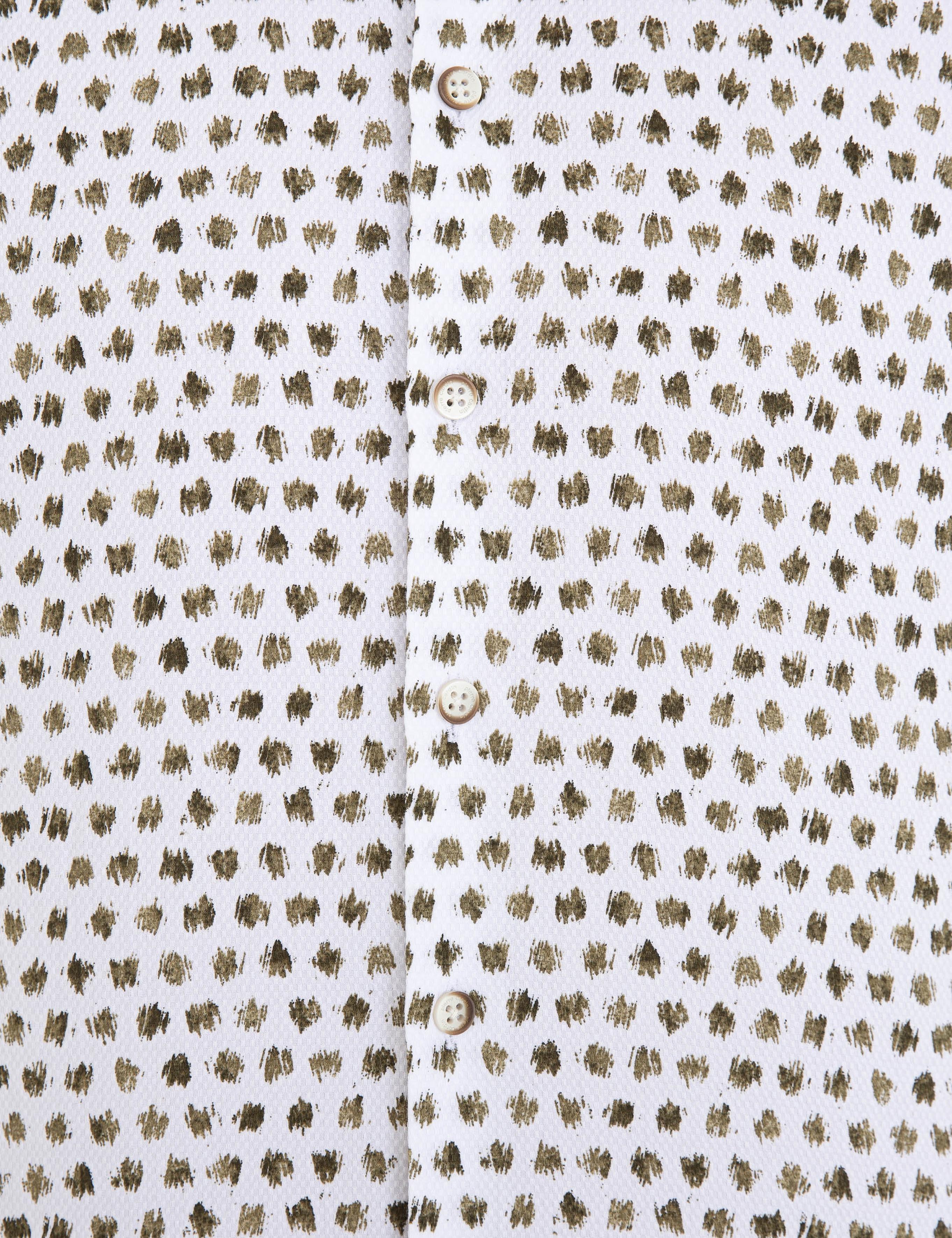 Haki Slim Fit Uzun Kollu Gömlek