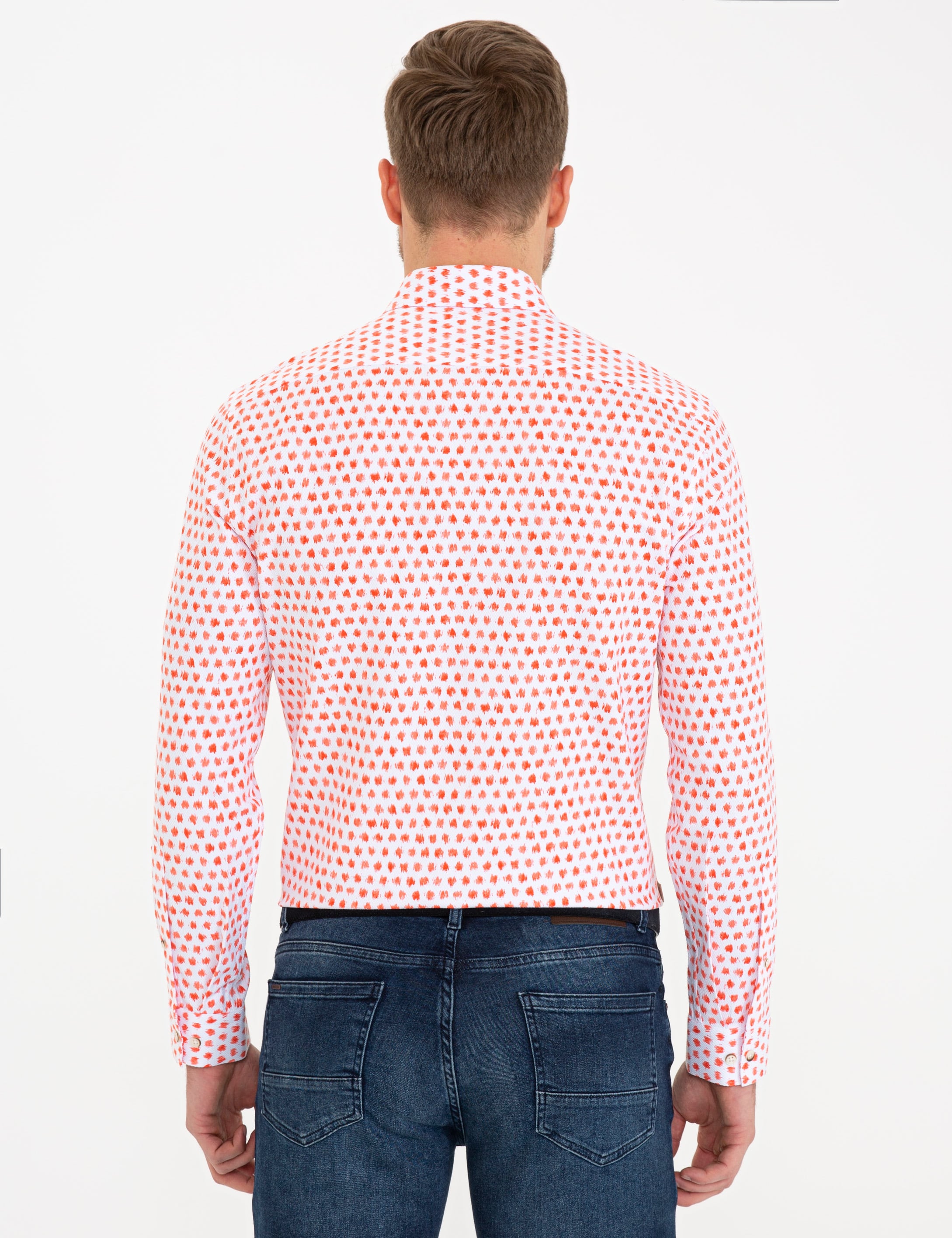 Pierre Cardin Pembe Slim Fit Uzun Kollu Gömlek görsel 3