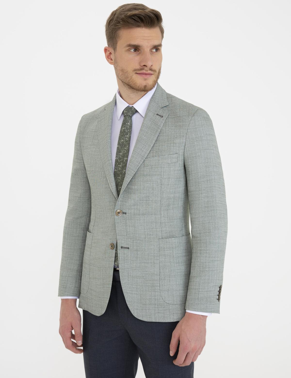 Açık Haki Ex. Slim Fit Ceket - 50233721137