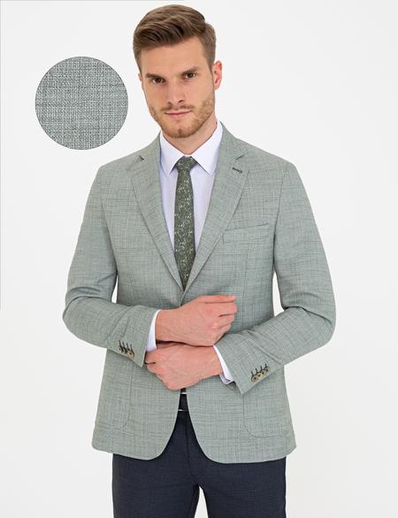 Açık Haki Ex. Slim Fit Ceket - 50233721137