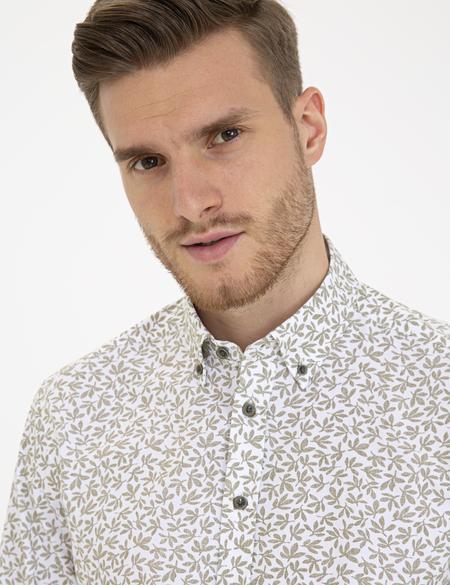 Haki Regular Fit Uzun Kollu Gömlek - 50233052020